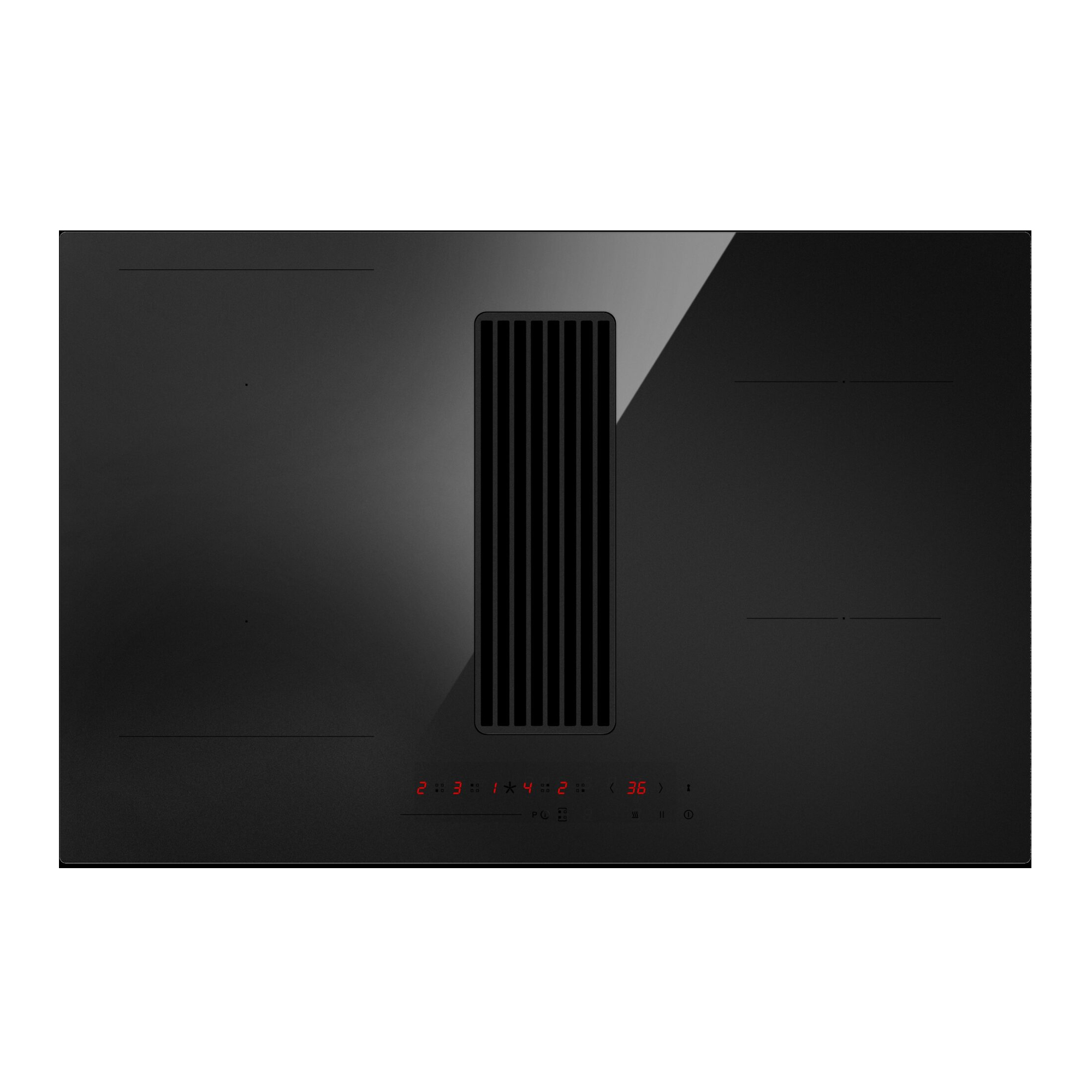 Miro 80cm Air Venting Induction Hob 277340 - Onyx