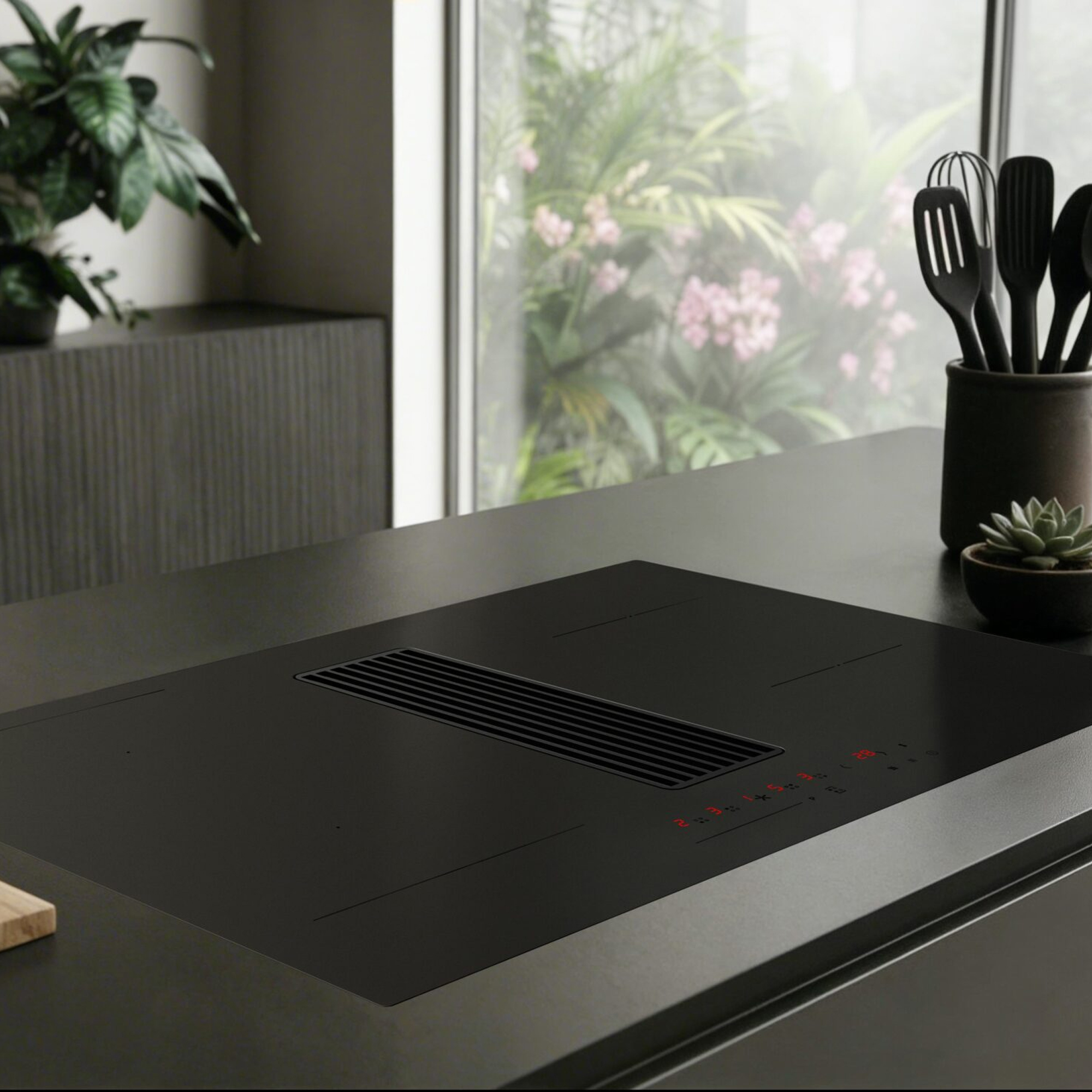 Miro ONYX 80cm Air Venting Induction Hob 277350 - Matt Miro ONYX 80cm Air Venting Induction Hob 277350 - Matt