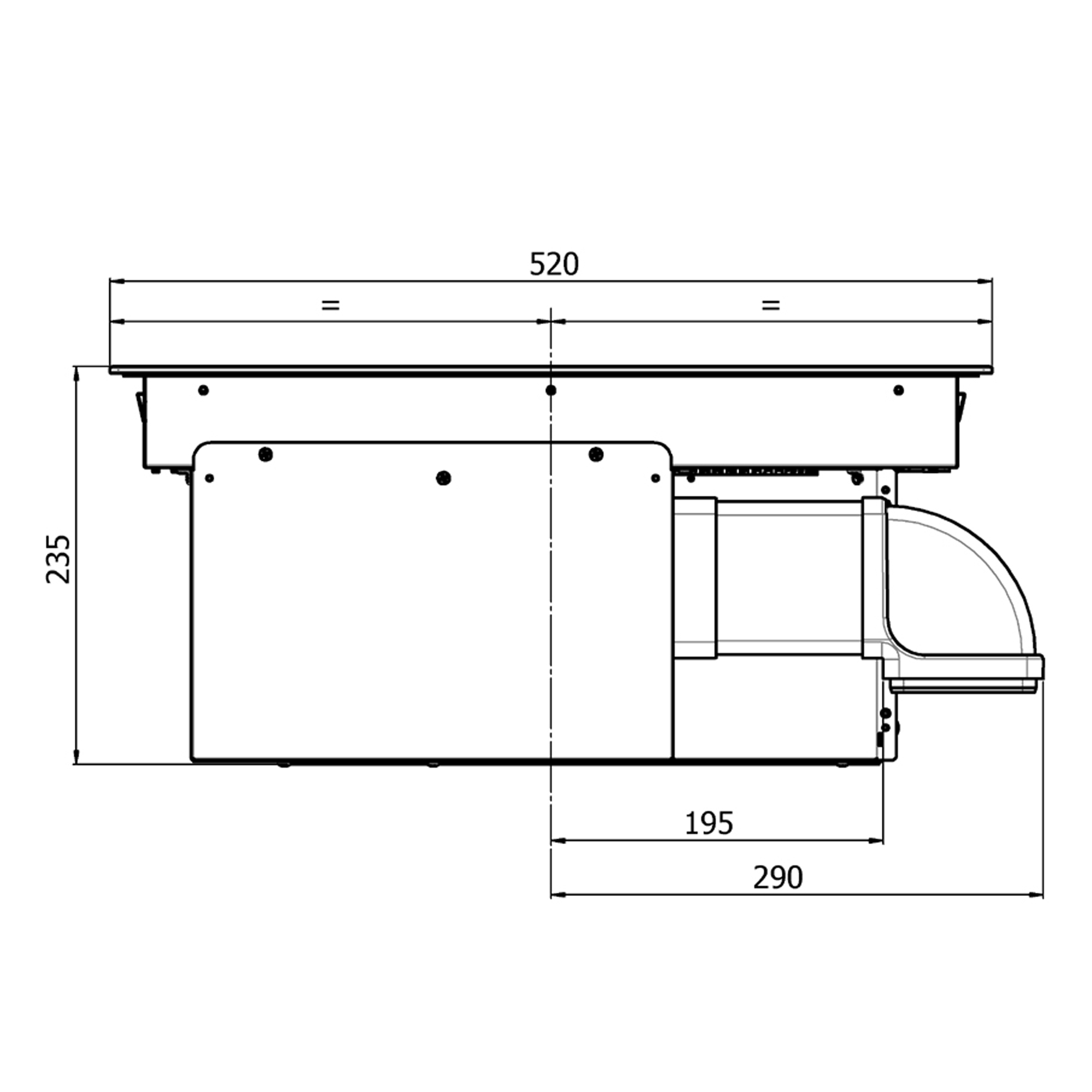 Miro ONYX 80cm Air Venting Induction Hob 277350 - Matt Miro ONYX 80cm Air Venting Induction Hob 277350 - Matt