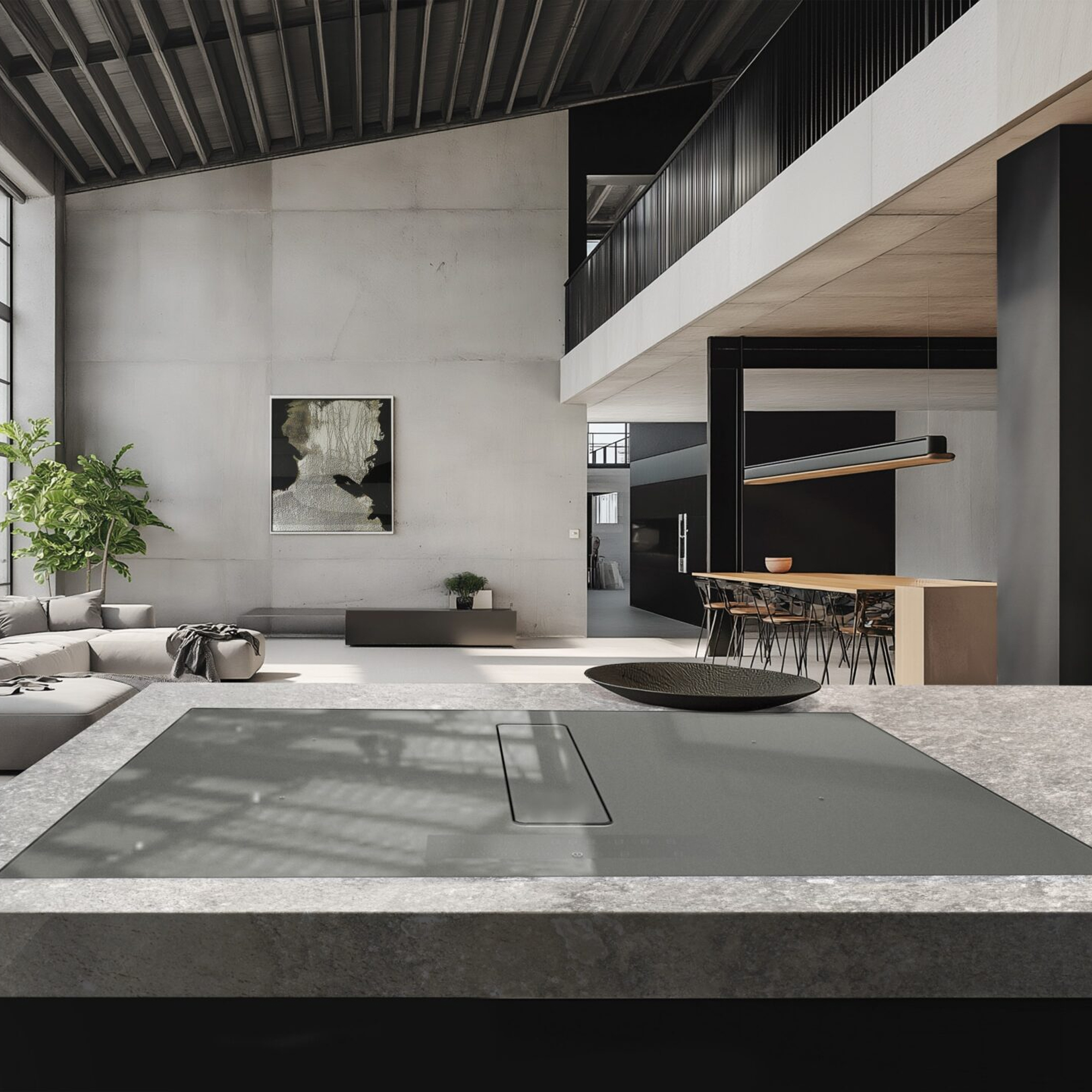 Miro Spectre Opulence 80cm Air Venting Induction Hob 401210 - Smoked Silver Miro Spectre Opulence 80cm Air Venting Induction Hob 401210 - Smoked Silver