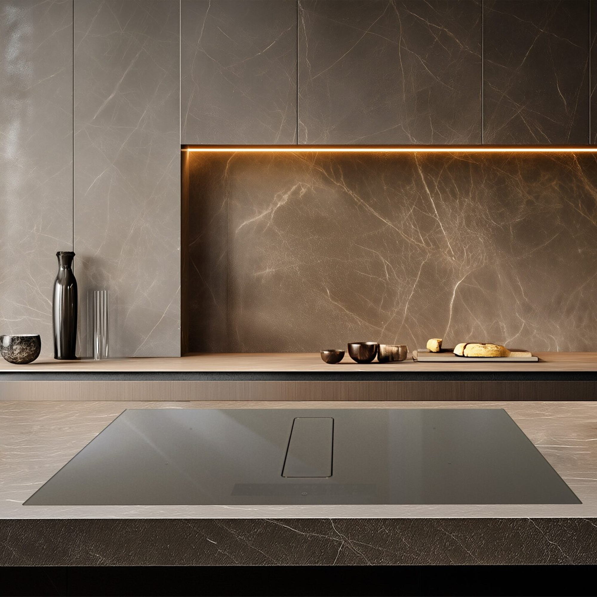 Miro Spectre Opulence 80cm Air Venting Induction Hob 401220 - Pearl Grey Miro Spectre Opulence 80cm Air Venting Induction Hob 401220 - Pearl Grey