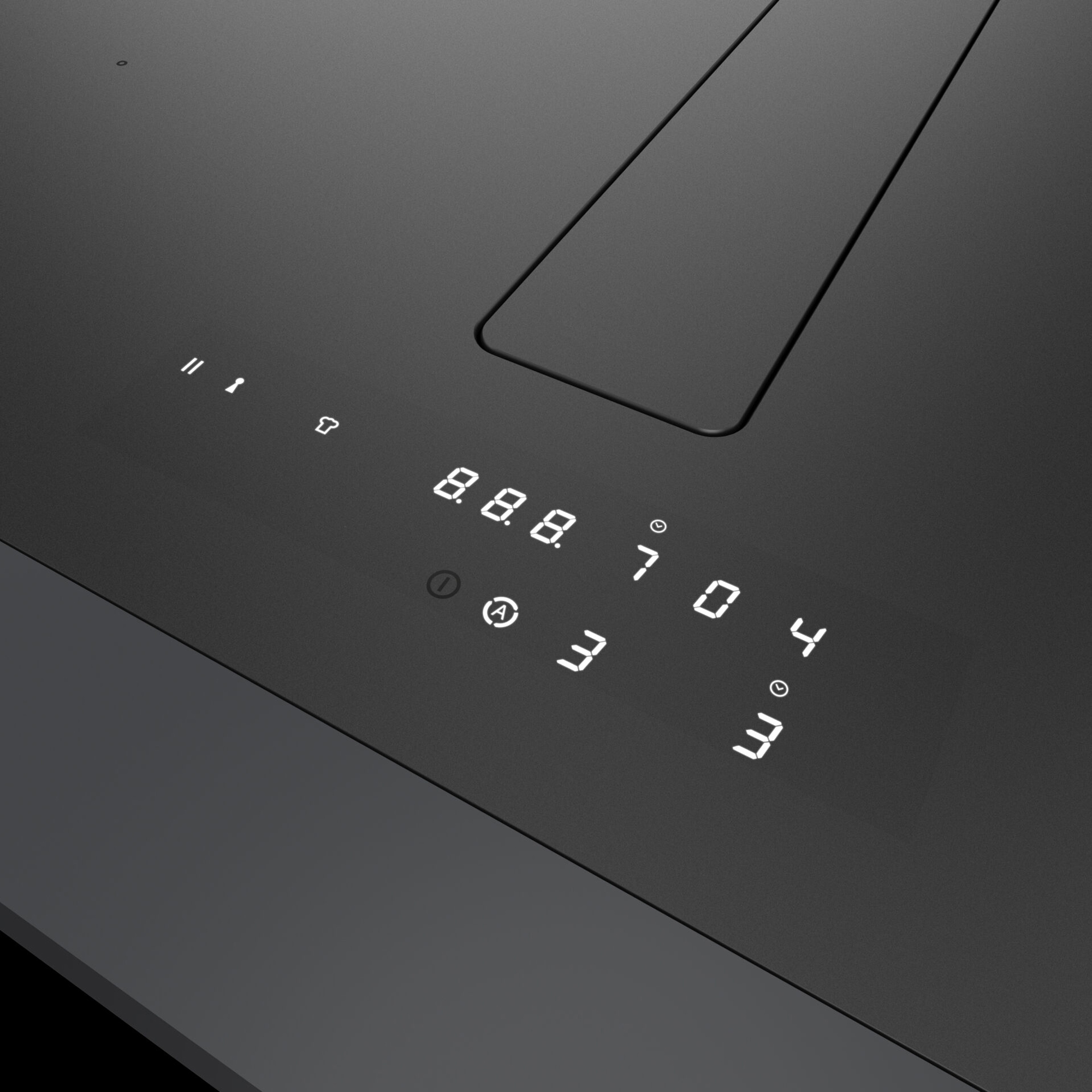 Miro Spectre 80cm Air Venting Induction Hob 401240 - Matt Black Miro Spectre 80cm Air Venting Induction Hob 401240 - Matt Black
