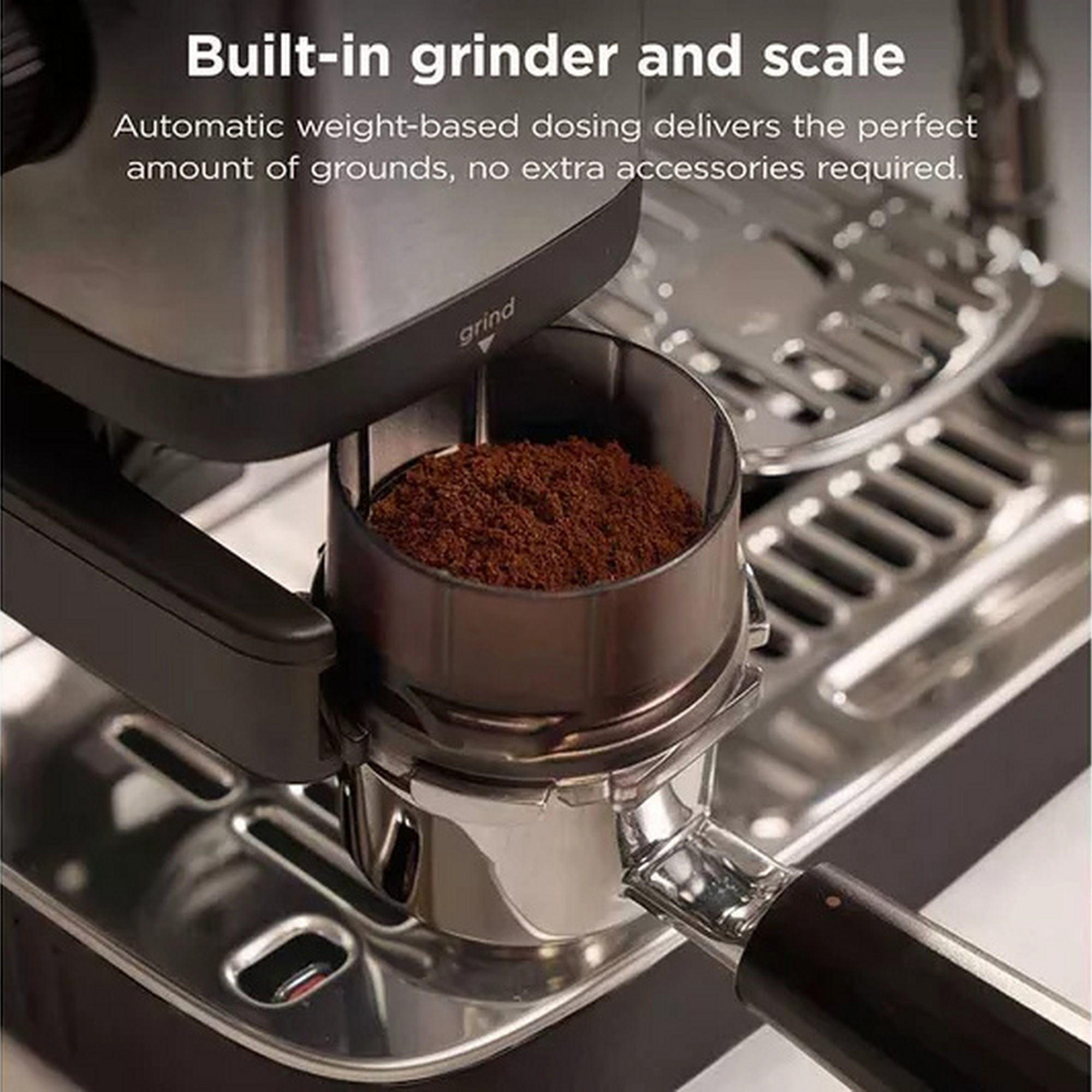 Ninja Luxe Café MINI Espresso Machine ES301UK - Black/ Silver Ninja Luxe Café MINI Espresso Machine ES301UK - Black/ Silver