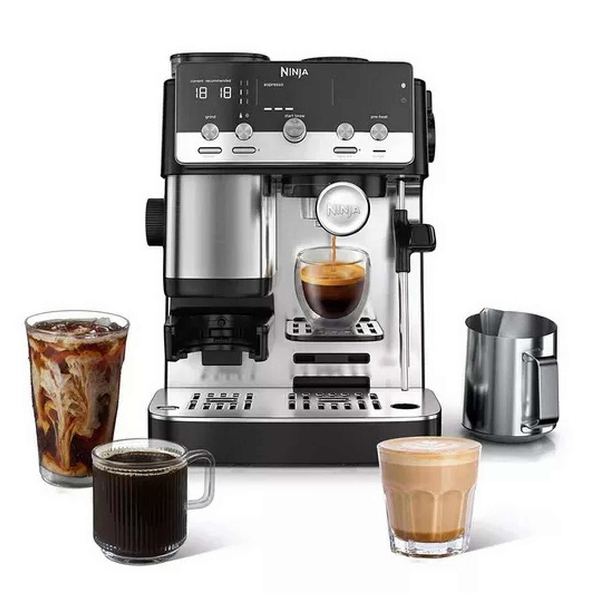 Ninja Luxe Café MINI Espresso Machine ES301UK - Black/ Silver