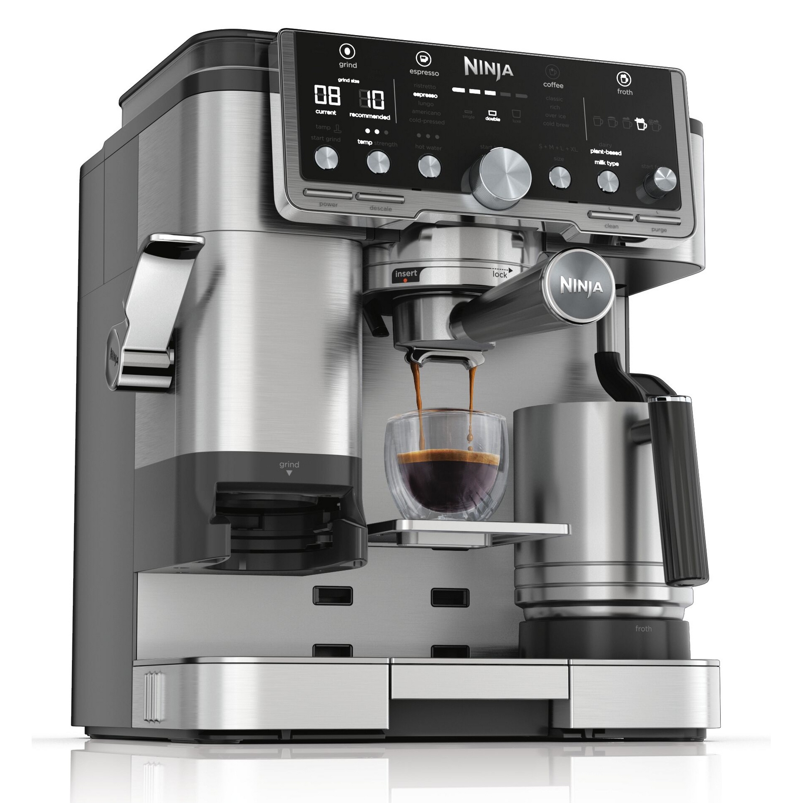 Ninja Luxe Café Pro Series Coffee Machine Machine ES701UK - Stainless Steel Ninja Luxe Café Pro Series Coffee Machine Machine ES701UK - Stainless Steel