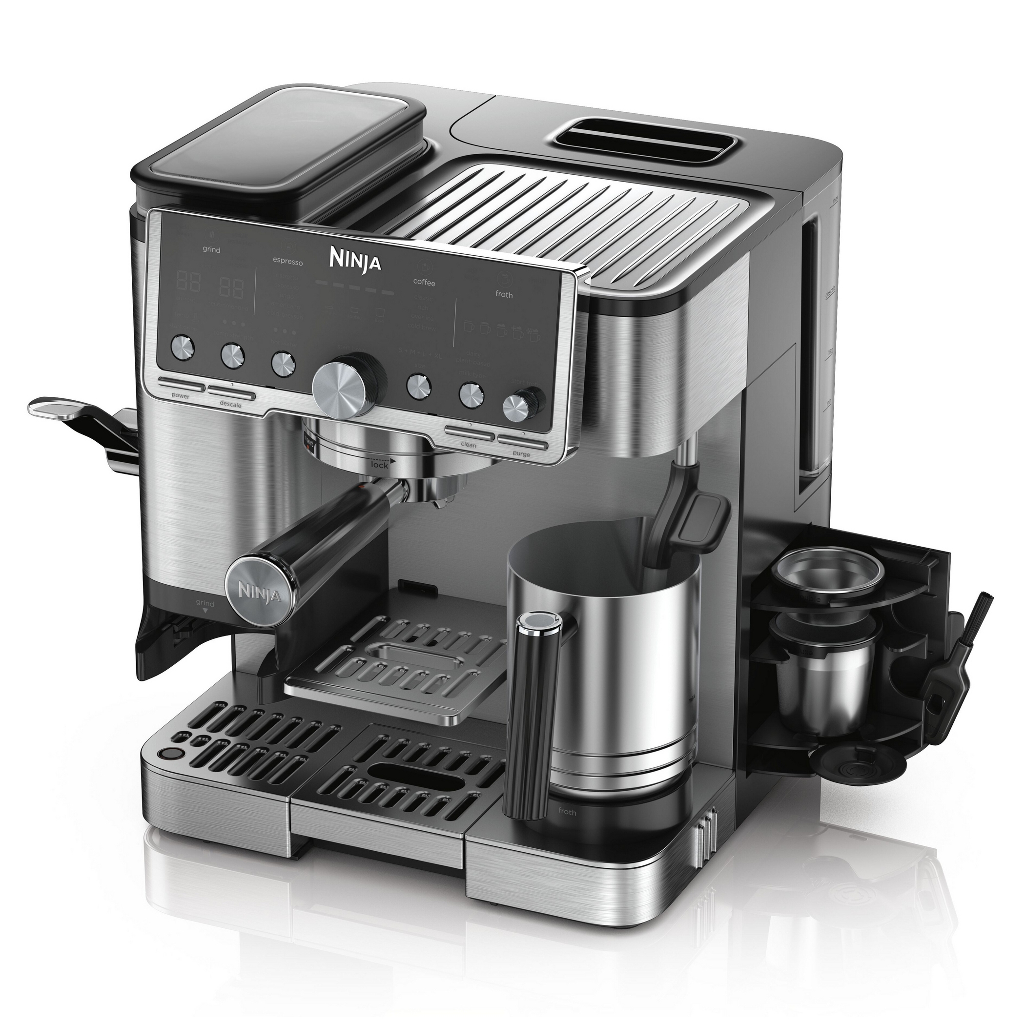 Ninja Luxe Café Pro Series Coffee Machine Machine ES701UK - Stainless Steel Ninja Luxe Café Pro Series Coffee Machine Machine ES701UK - Stainless Steel