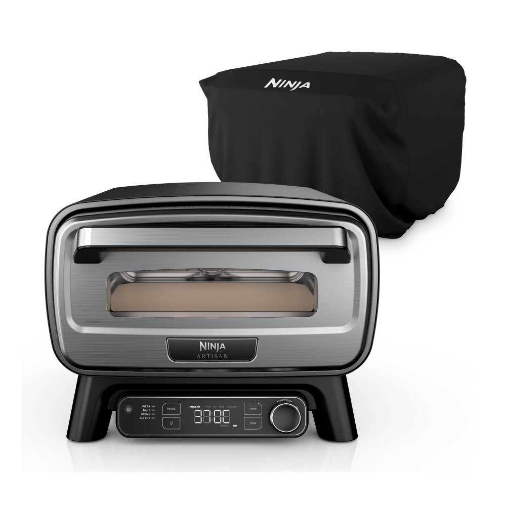 Ninja Artisan Outdoor Pizza & Air Fry Oven with Cover MO203UK - Grey