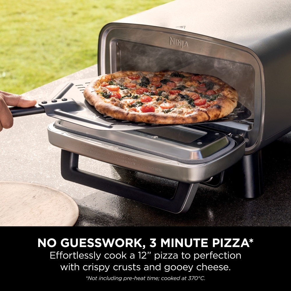Ninja Artisan Outdoor Pizza & Air Fry Oven with Cover MO203UK - Grey Ninja Artisan Outdoor Pizza & Air Fry Oven with Cover MO203UK - Grey