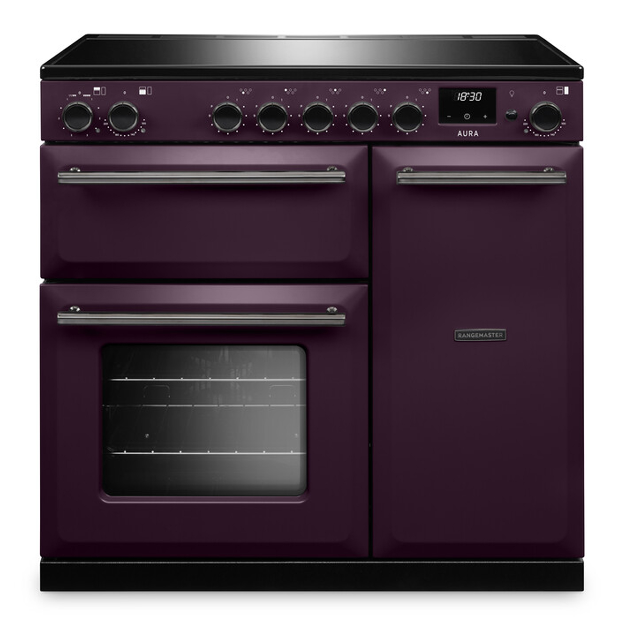 Rangemaster Aura 90cm Induction Range Cooker AURA90EIPPLM/YX1 - Plum / Onyx