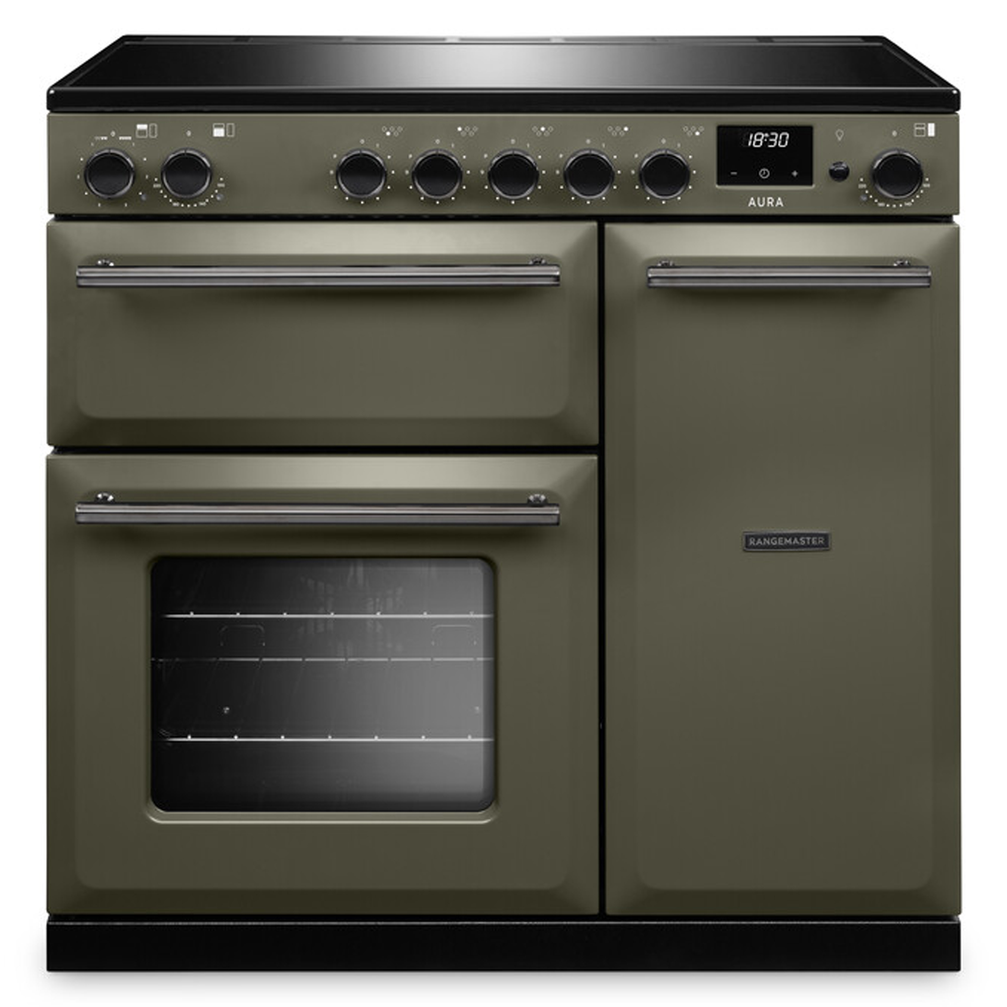 Rangemaster Aura 90cm Induction Range Cooker AURA90EIPRBD/YX1 - Riverbed / Onyx