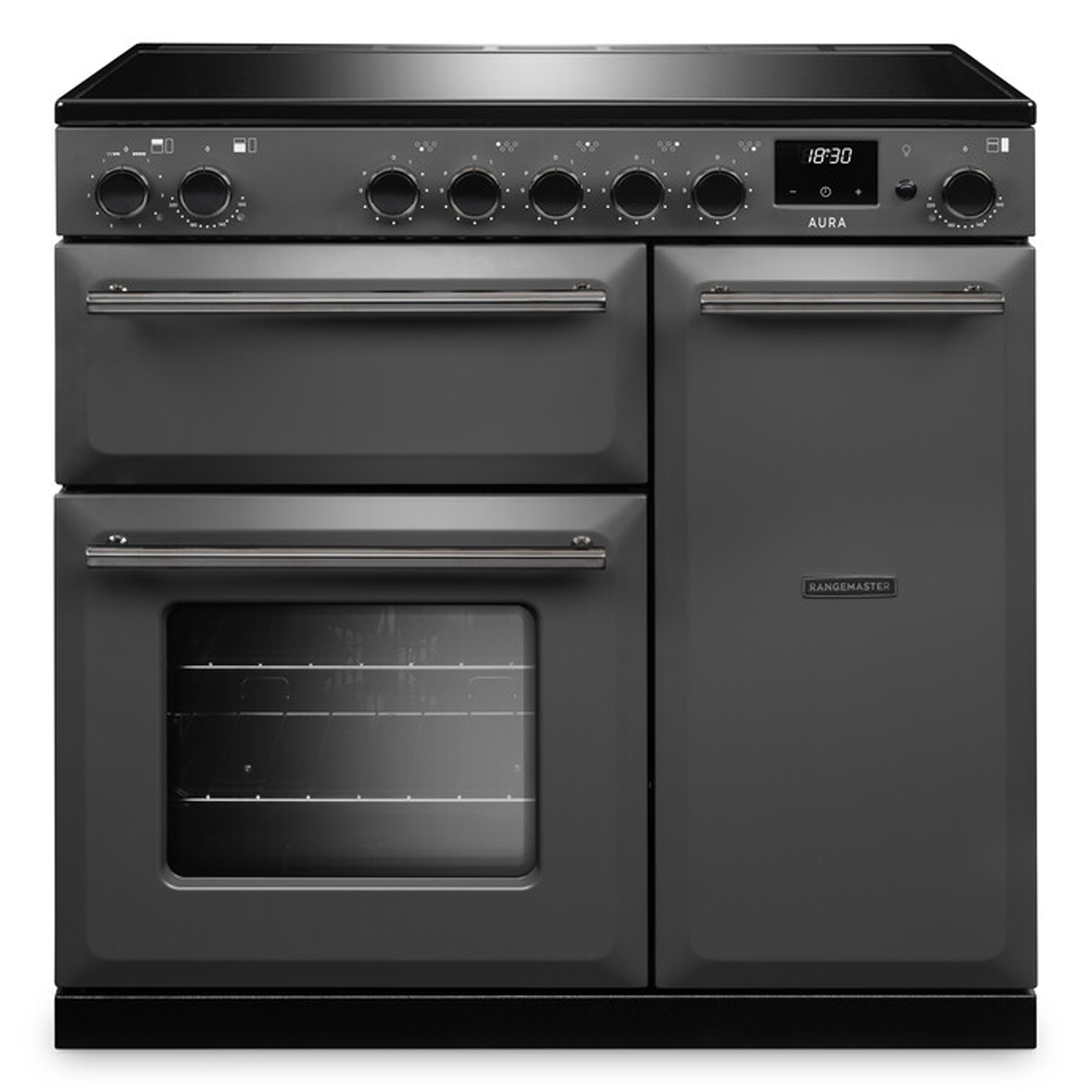Rangemaster  Aura 90cm Induction Range Cooker AURA90EIPSLT/YX1 - Slate / Onyx