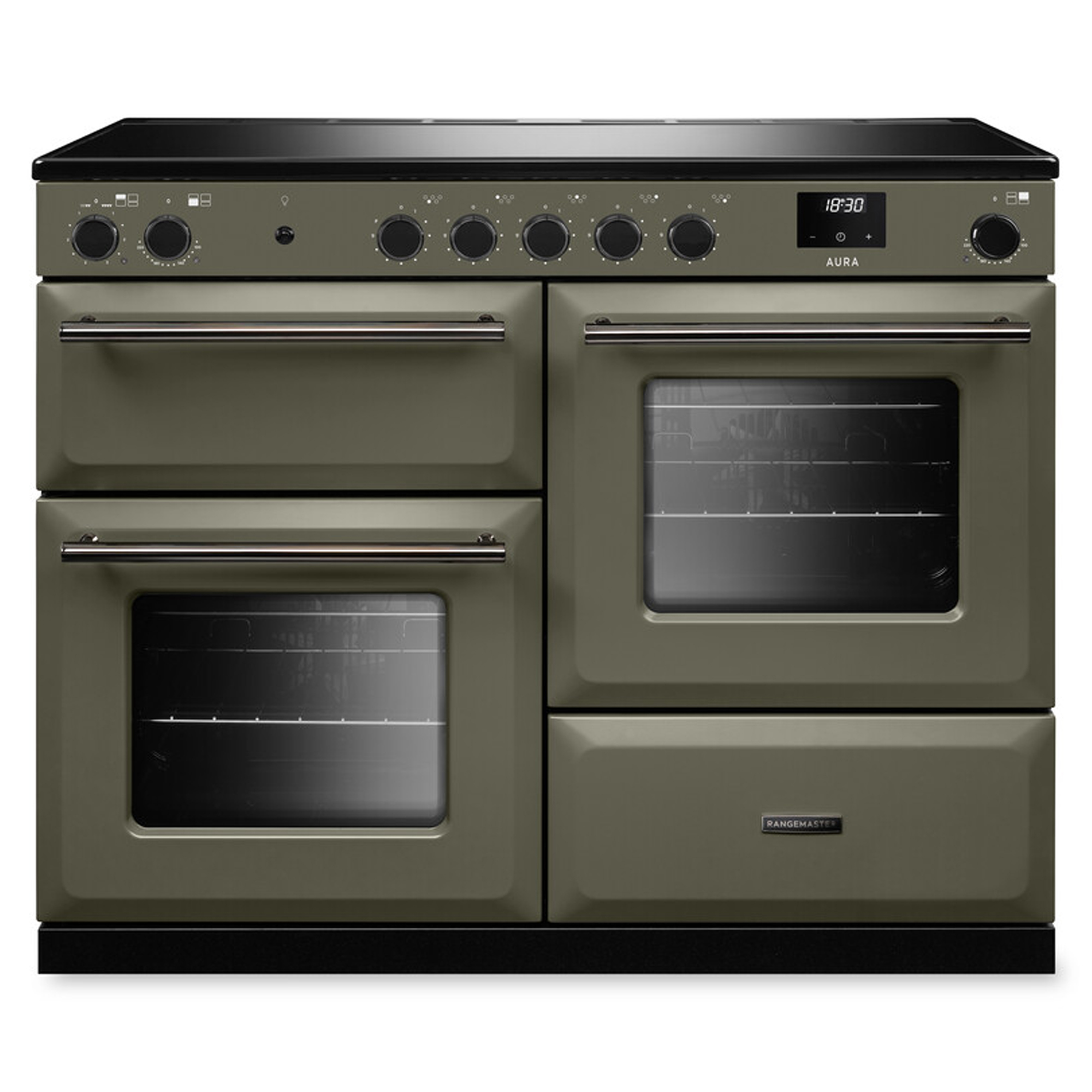 Rangemaster Aura 110cm Induction Range Cooker AURAO110EIPRBD/YX1 - Riverbed / Onyx