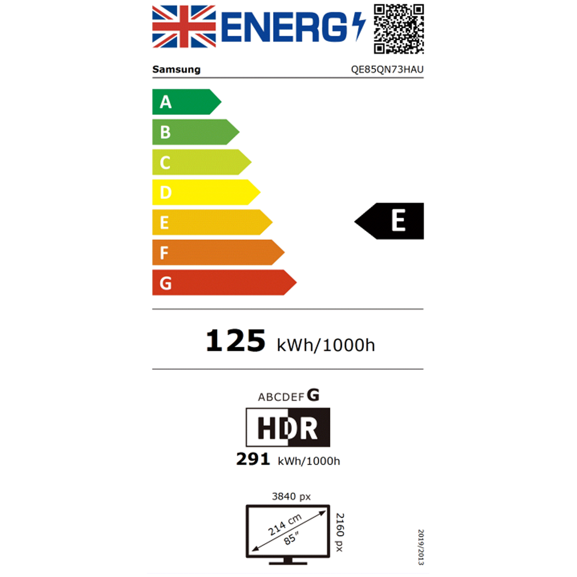 Samsung 2026 85" Neo QLED QN73H 4K Vision AI Smart TV QE85QN73HAUXXU - Black Samsung 2026 85" Neo QLED QN73H 4K Vision AI Smart TV QE85QN73HAUXXU - Black