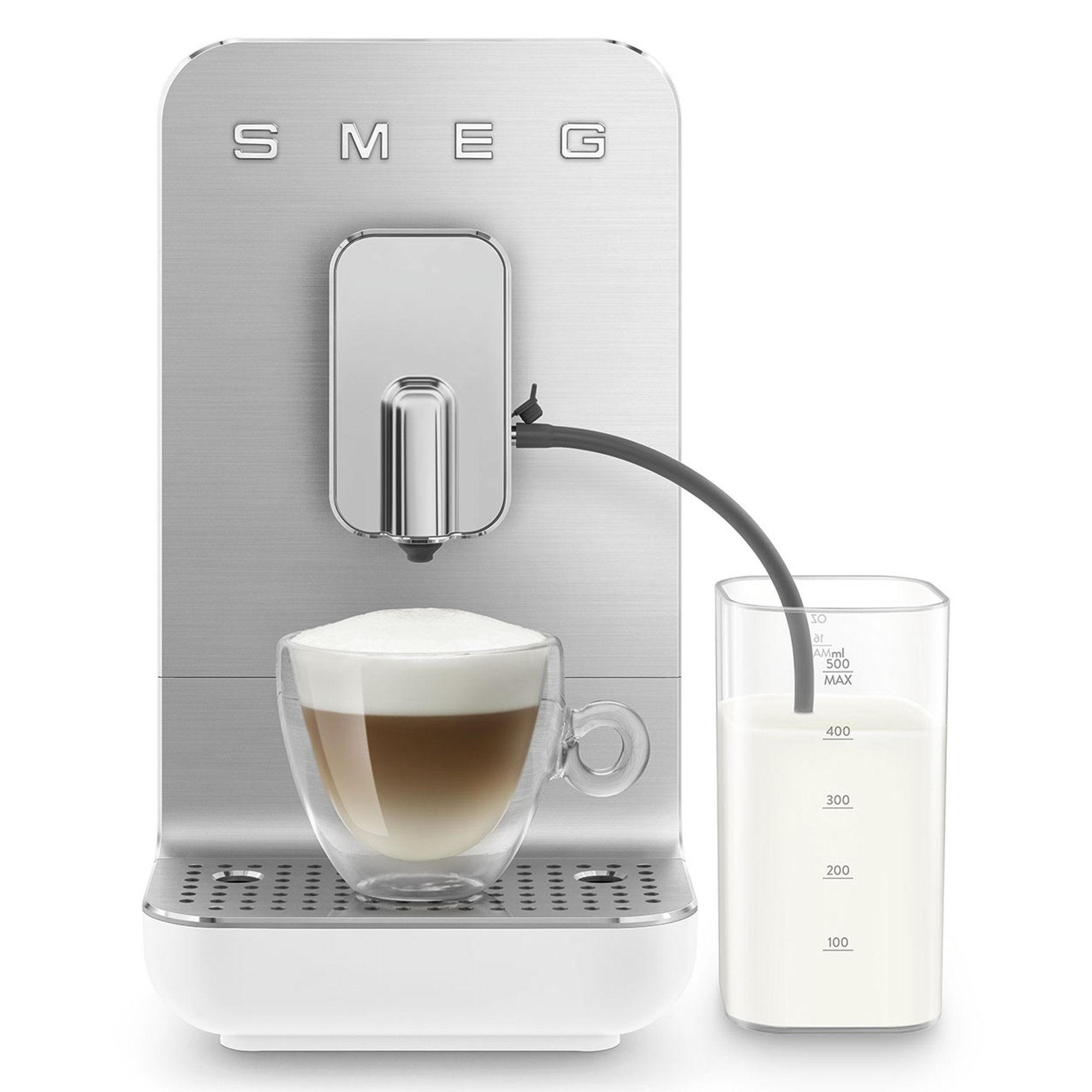 Smeg Bean to Cup Freestanding Coffee Machine BCC13WHMUK - Matte White Smeg Bean to Cup Freestanding Coffee Machine BCC13WHMUK - Matte White