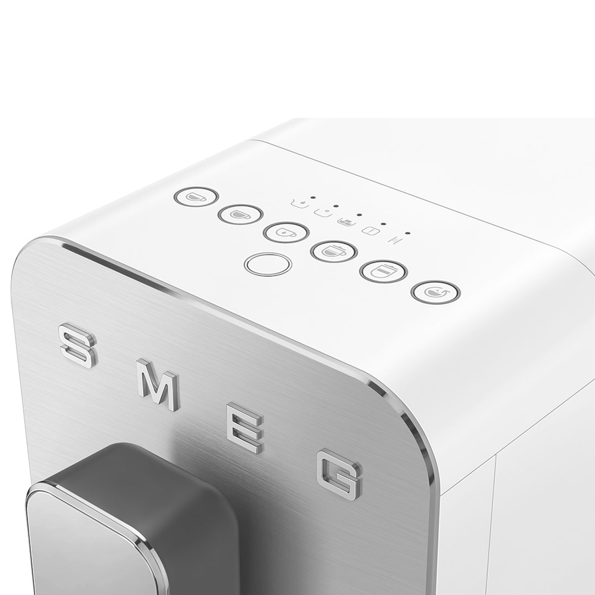 Smeg Bean to Cup Freestanding Coffee Machine BCC13WHMUK - Matte White Smeg Bean to Cup Freestanding Coffee Machine BCC13WHMUK - Matte White