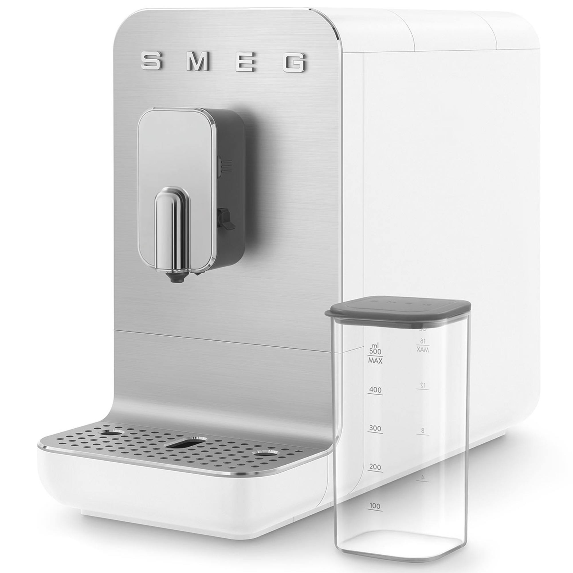 Smeg Bean to Cup Freestanding Coffee Machine BCC13WHMUK - Matte White Smeg Bean to Cup Freestanding Coffee Machine BCC13WHMUK - Matte White