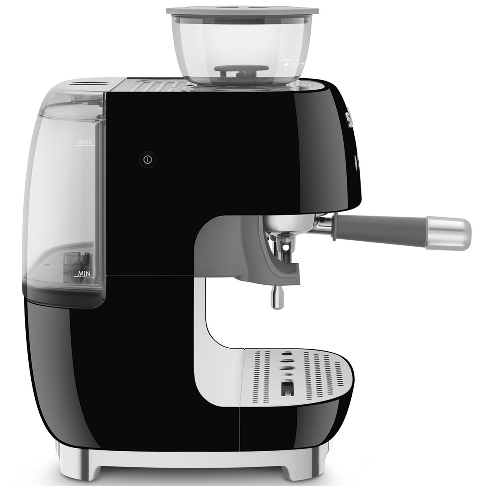 Smeg Freestanding Retro Espresso Coffee Machine With Grinder EGF03BLUK - Black Smeg Freestanding Retro Espresso Coffee Machine With Grinder EGF03BLUK - Black