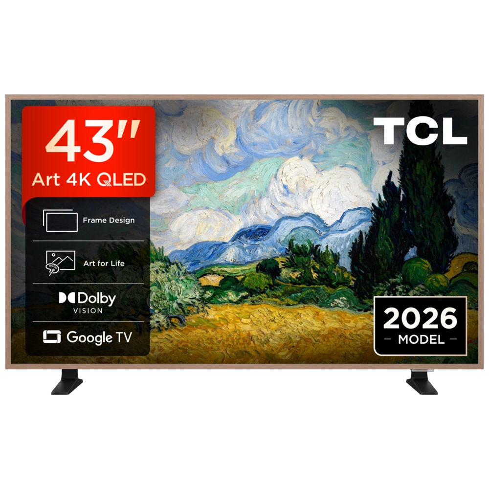 TCL 43" QD-MINI LED 4K Ultra HD Smart TV 43A400 PRO-UK - Black