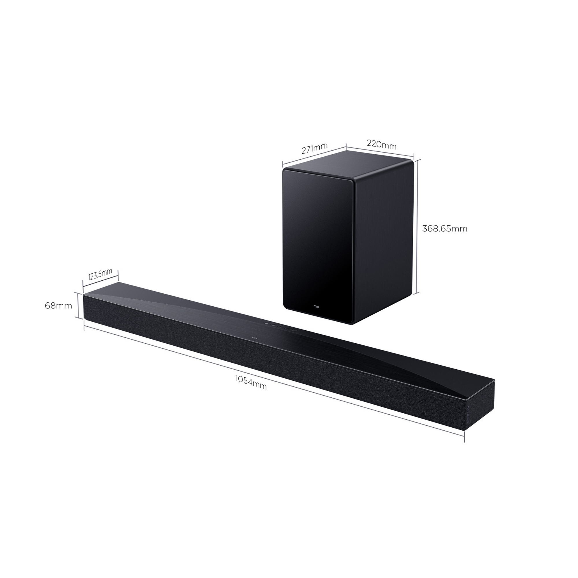 TCL 5.1ch Soundbar And Subwoofer Q65H - Black TCL 5.1ch Soundbar And Subwoofer Q65H - Black