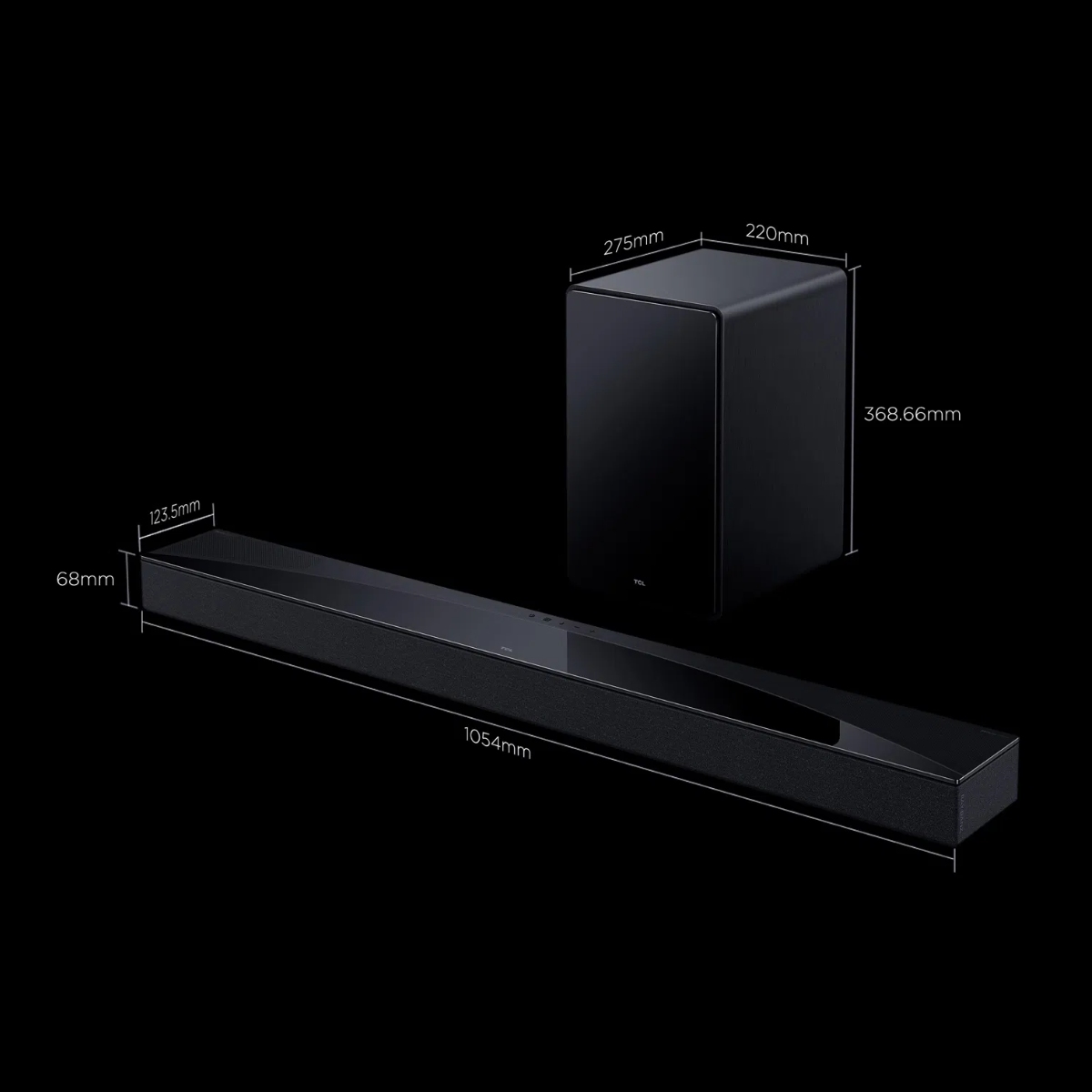 TCL 5.1.2ch Soundbar And Subwoofer Q75H - Dark Titanium TCL 5.1.2ch Soundbar And Subwoofer Q75H - Dark Titanium