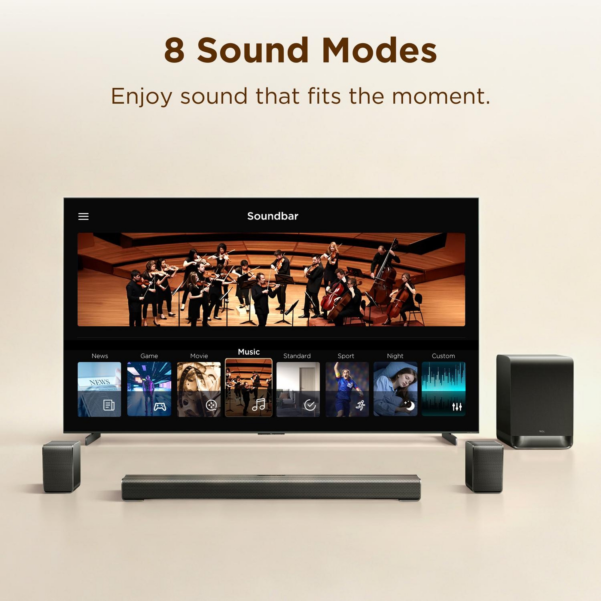 TCL 5.1ch Soundbar And Subwoofer S65K-UK - Black TCL 5.1ch Soundbar And Subwoofer S65K-UK - Black