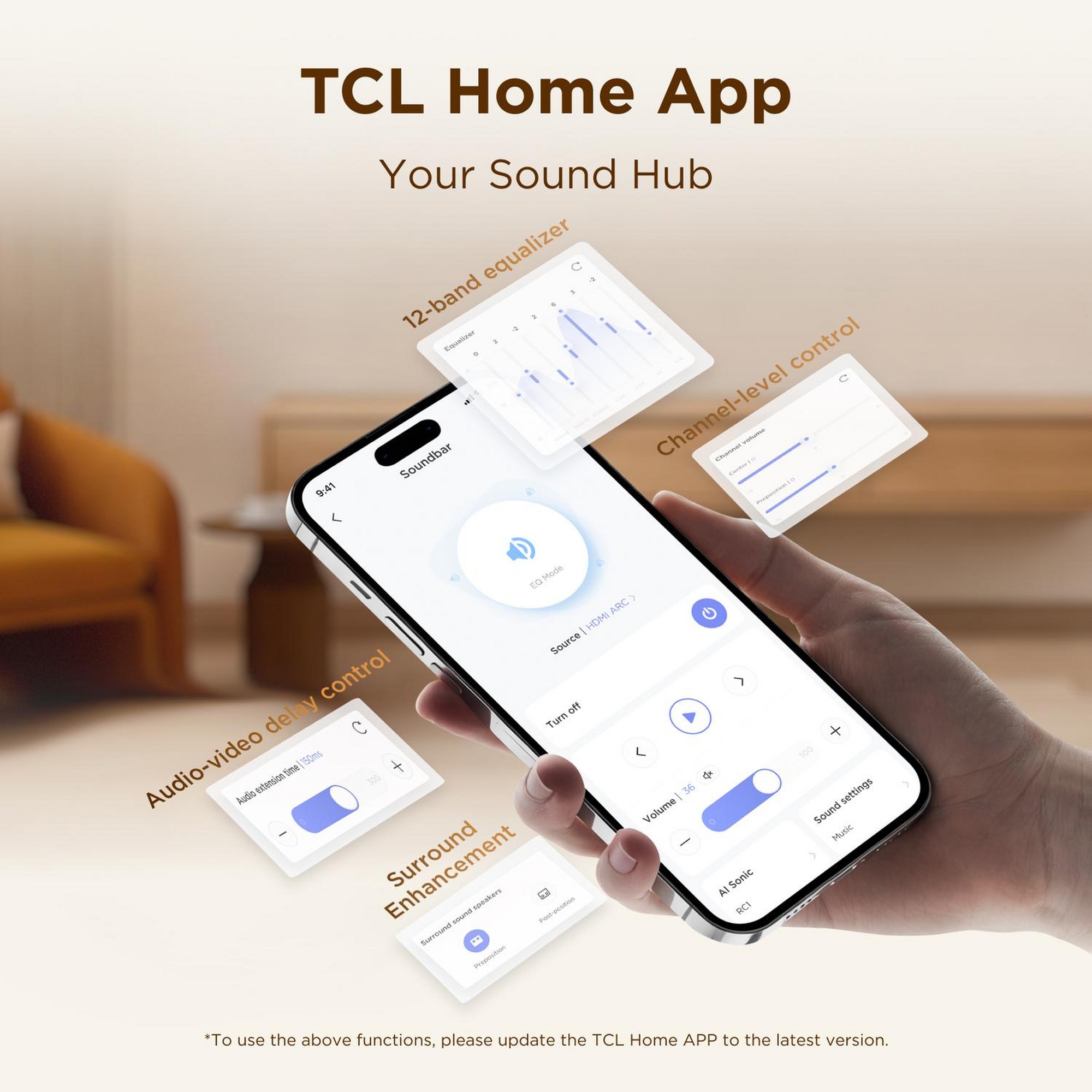 TCL 5.1ch Soundbar And Subwoofer S65K-UK - Black TCL 5.1ch Soundbar And Subwoofer S65K-UK - Black