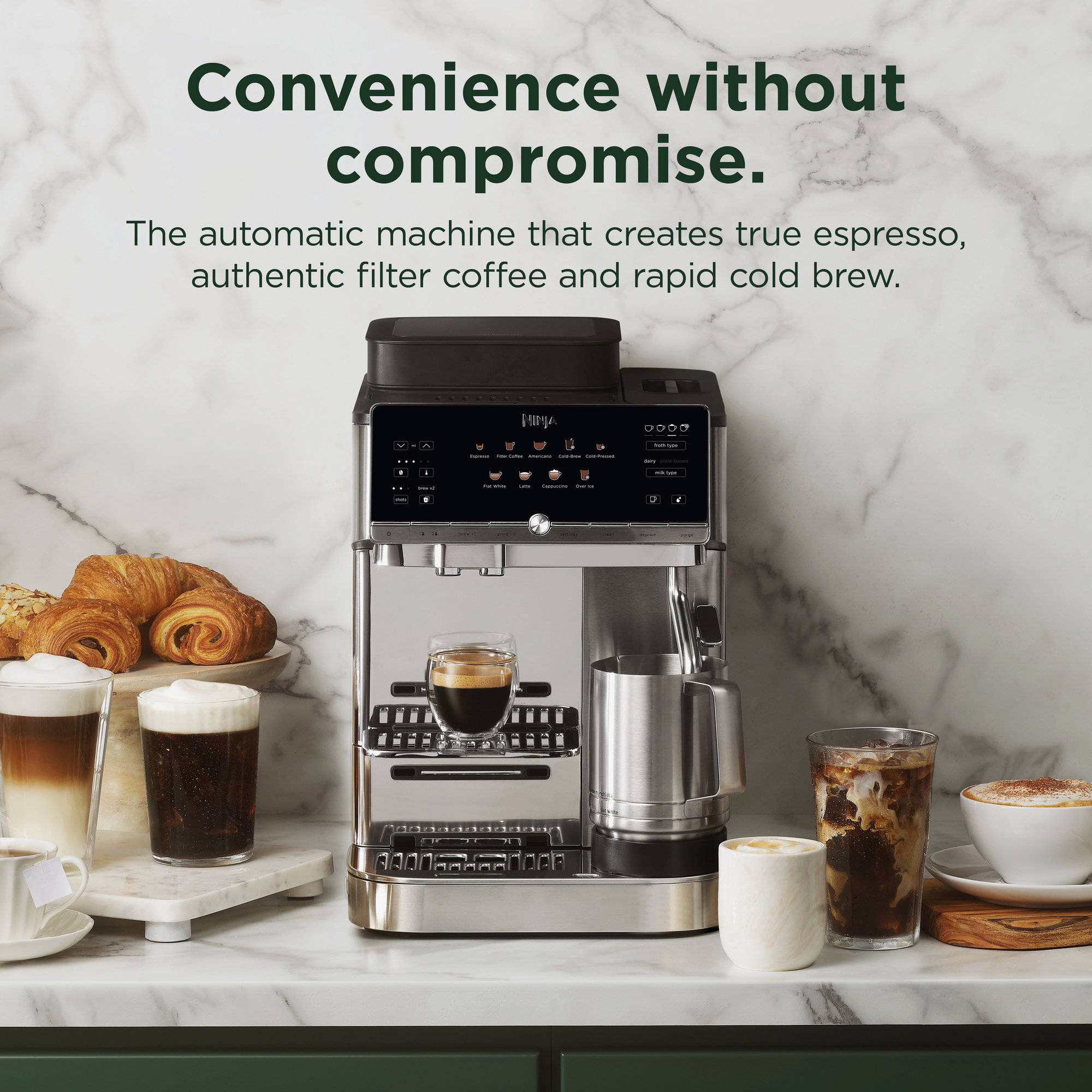 Ninja AutoBarista Coffee Machine AE1001UK - Stainless Steel Ninja AutoBarista Coffee Machine AE1001UK - Stainless Steel