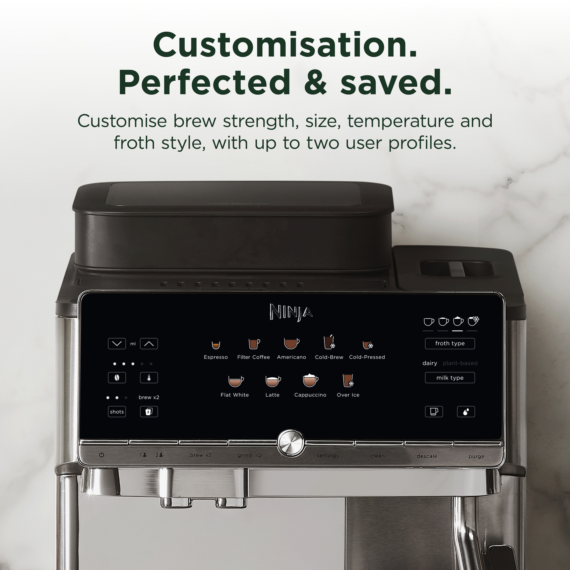 Ninja AutoBarista Coffee Machine AE1001UK - Stainless Steel Ninja AutoBarista Coffee Machine AE1001UK - Stainless Steel