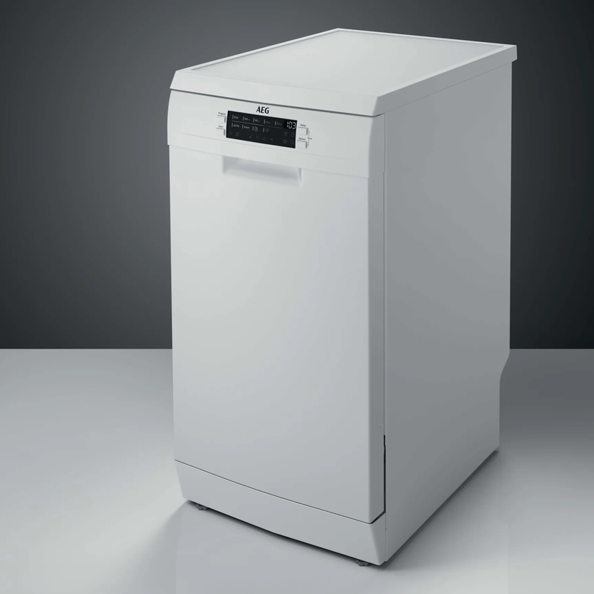 AEG 45cm Series 6000 Freestanding Dishwasher FFB62417ZW - White AEG 45cm Series 6000 Freestanding Dishwasher FFB62417ZW - White