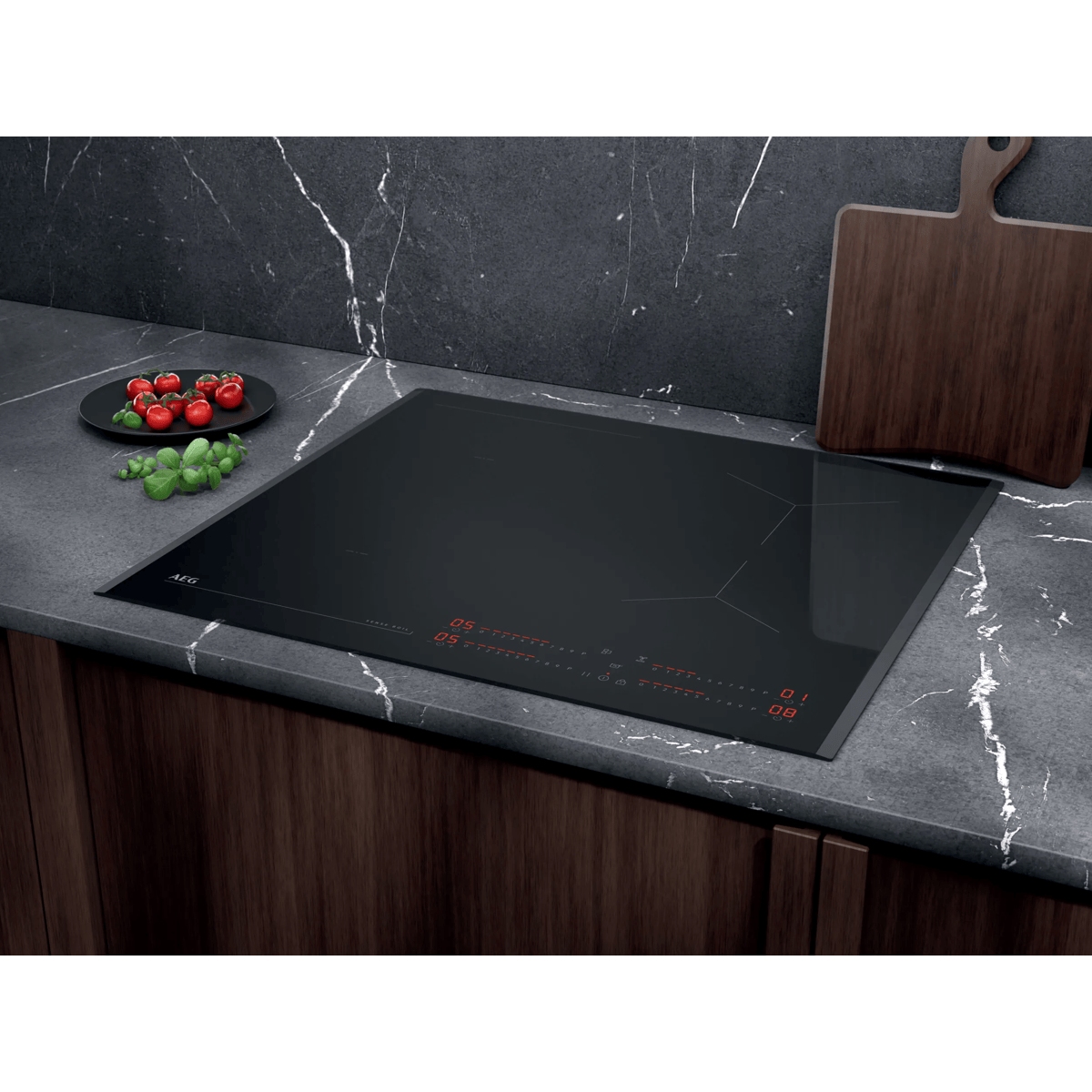 AEG 59cm Exclusiv Series 7000 Bevelled Edge 4 Zone Induction Hob SI64IB1BFB - Black AEG 59cm Exclusiv Series 7000 Bevelled Edge 4 Zone Induction Hob SI64IB1BFB - Black