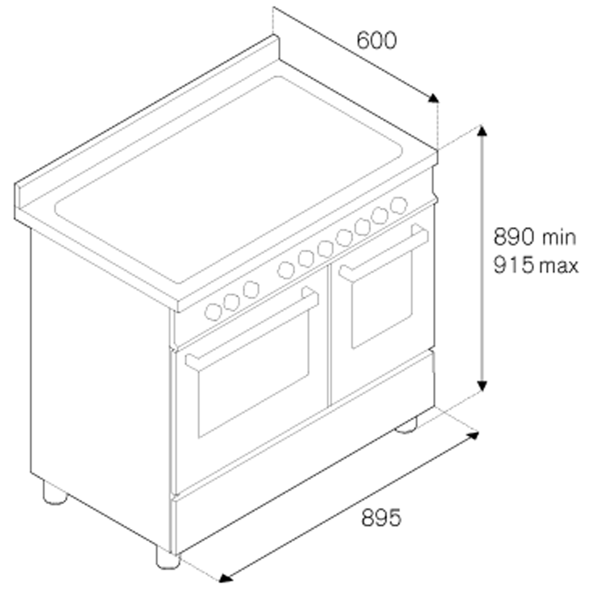 Bertazzoni 90cm Master Series Dual Fuel Range Cooker MAS95C2EXGC - Stainless Steel with Gold Trim Bertazzoni 90cm Master Series Dual Fuel Range Cooker MAS95C2EXGC - Stainless Steel with Gold Trim