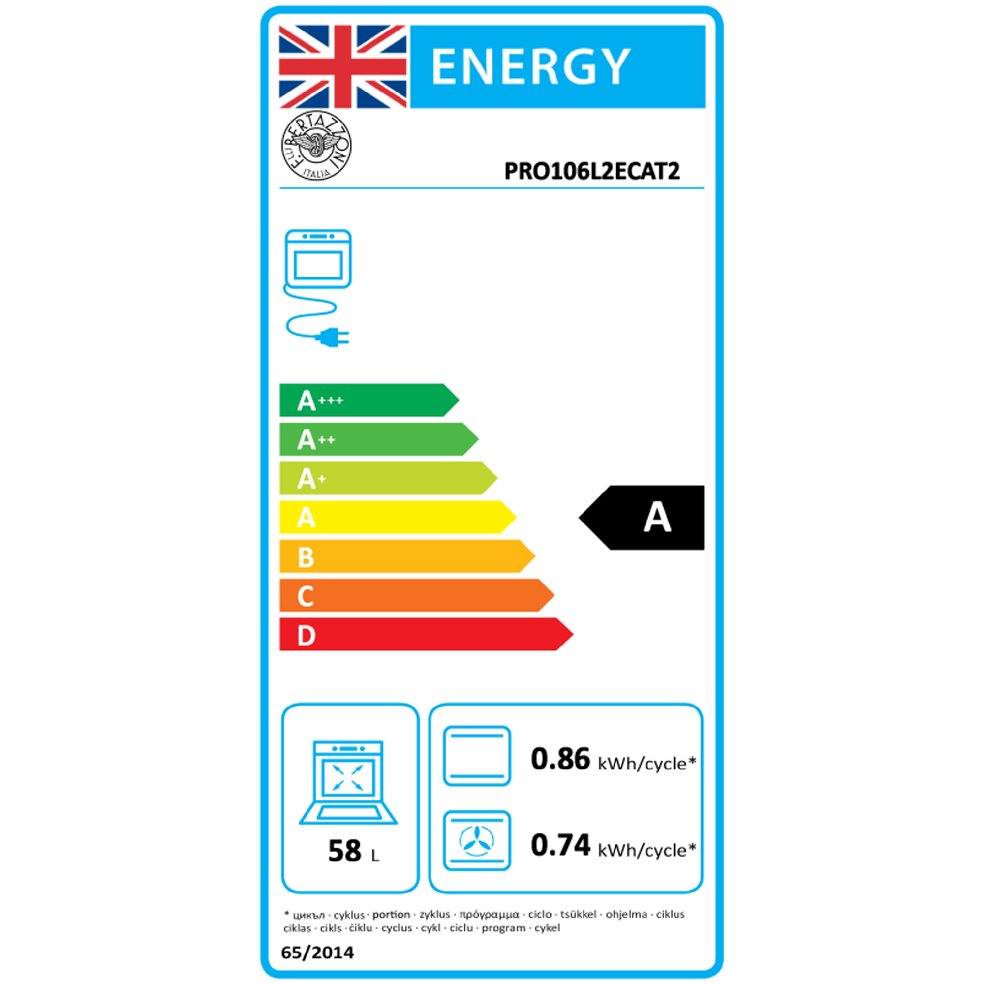 Bertazzoni 100cm Professional Series Dual Fuel Range Cooker PRO106L2ECAT2 - Carbonio Bertazzoni 100cm Professional Series Dual Fuel Range Cooker PRO106L2ECAT2 - Carbonio