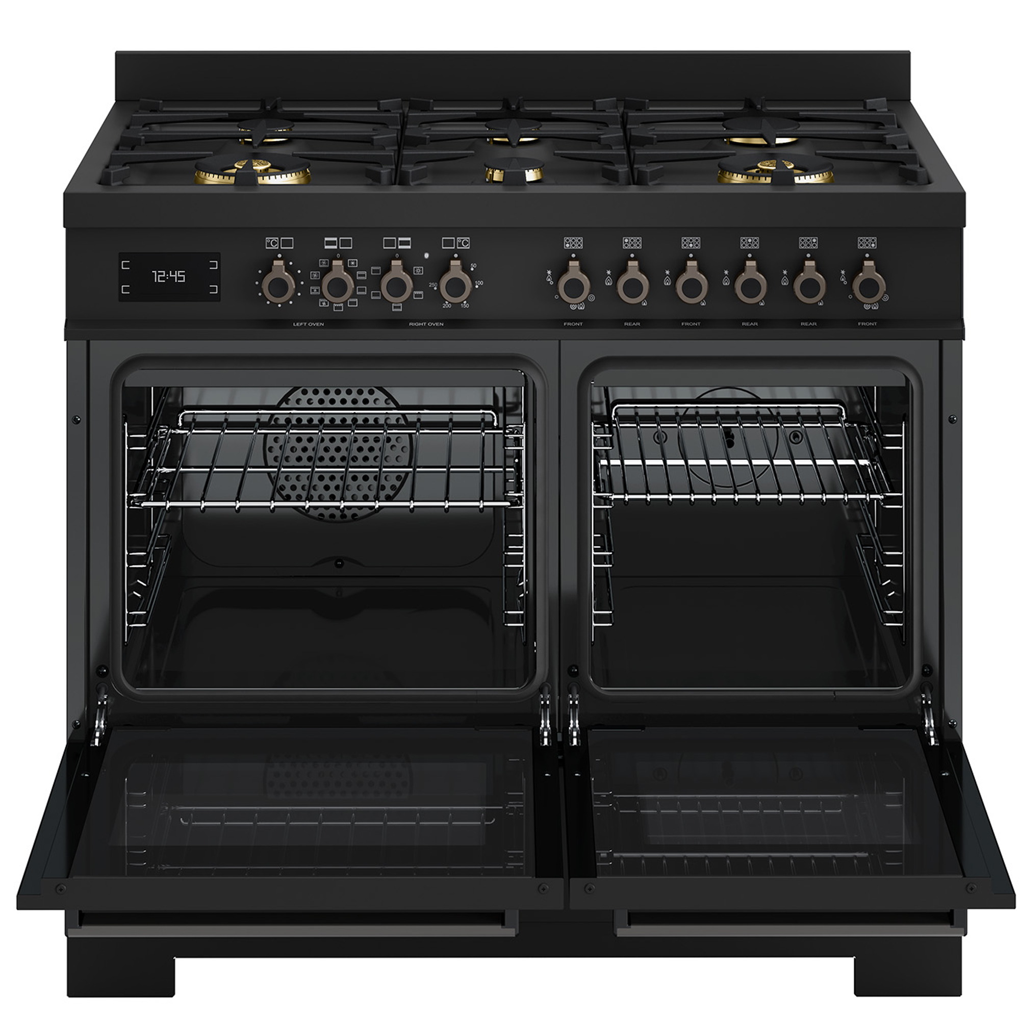 Bertazzoni 100cm Professional Series Dual Fuel Range Cooker PRO106L2ECAT2 - Carbonio Bertazzoni 100cm Professional Series Dual Fuel Range Cooker PRO106L2ECAT2 - Carbonio