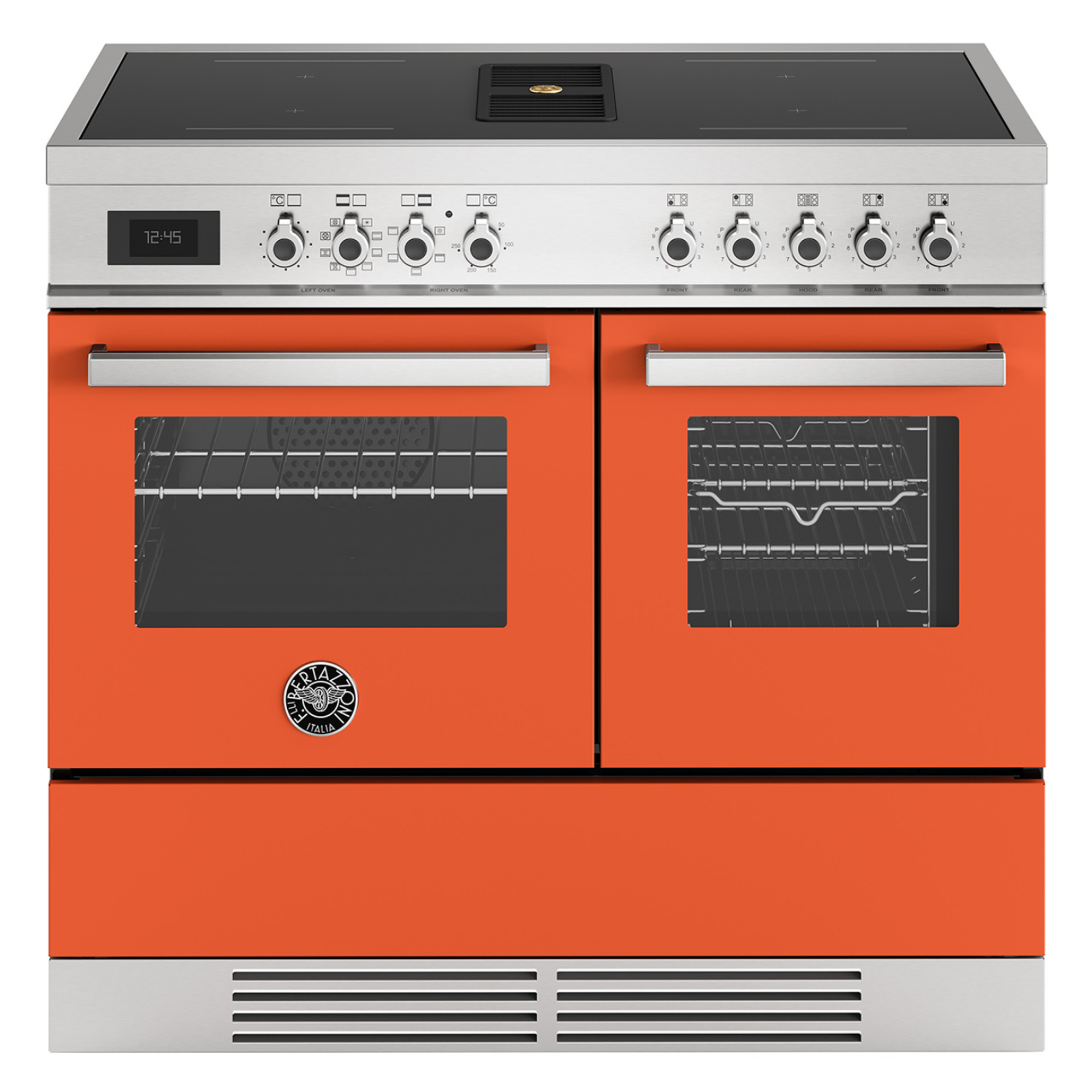 Bertazzoni 100cm Professional Air-Tec Induction Range Cooker With Integrated Extraction PROCH104I2EART - Orange