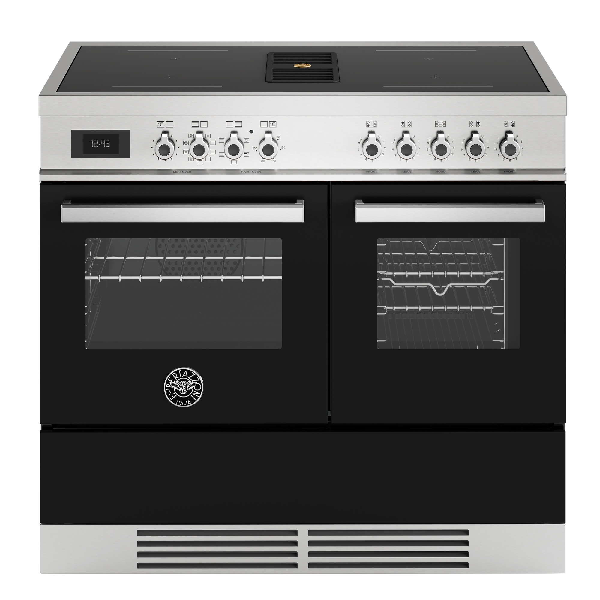 Bertazzoni 100cm Professional Air-Tec Induction Range Cooker With Integrated Extraction PROCH104I2ENET - Black