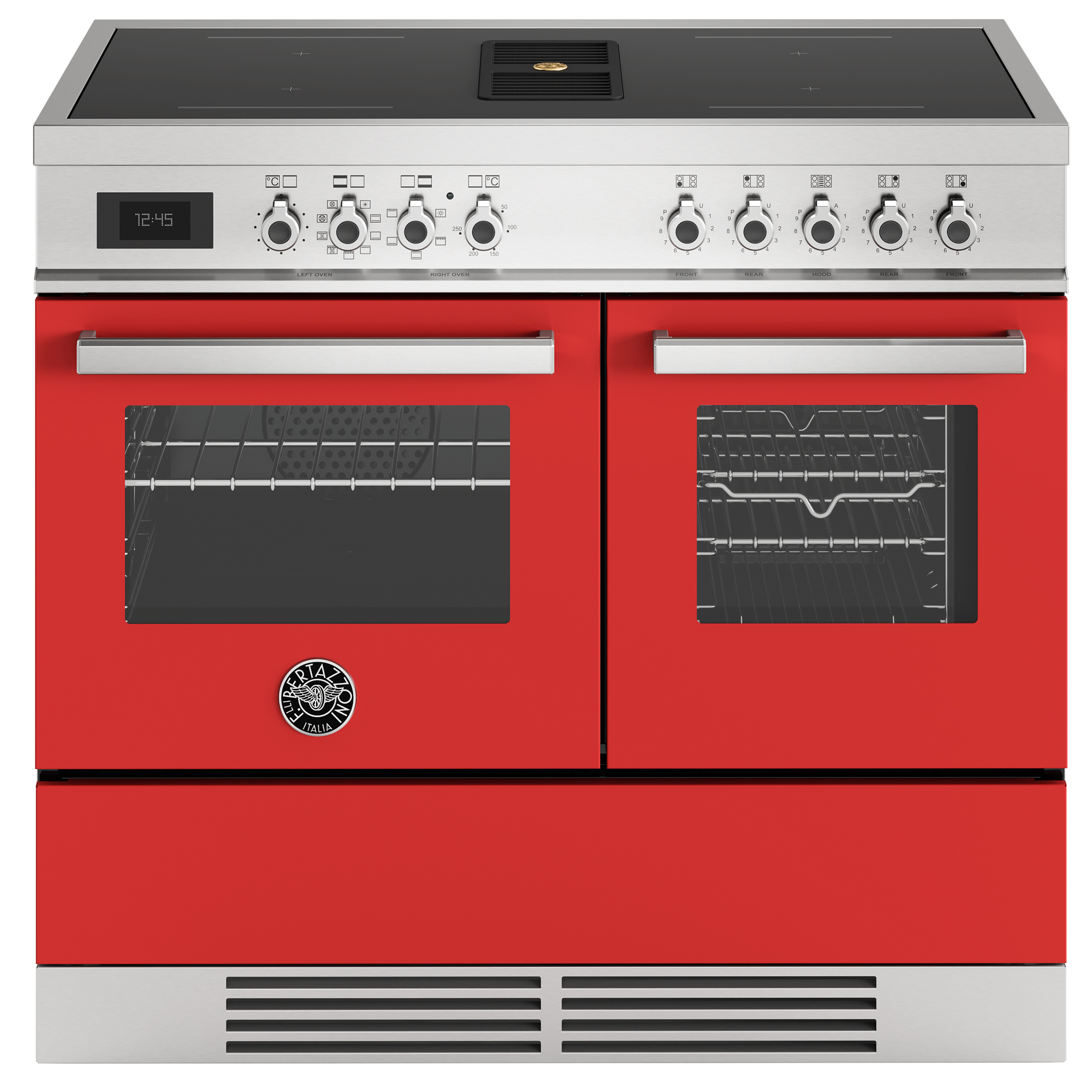 Bertazzoni 100cm Professional Air-Tec Induction Range Cooker With Integrated Extraction PROCH104I2EROT - Red