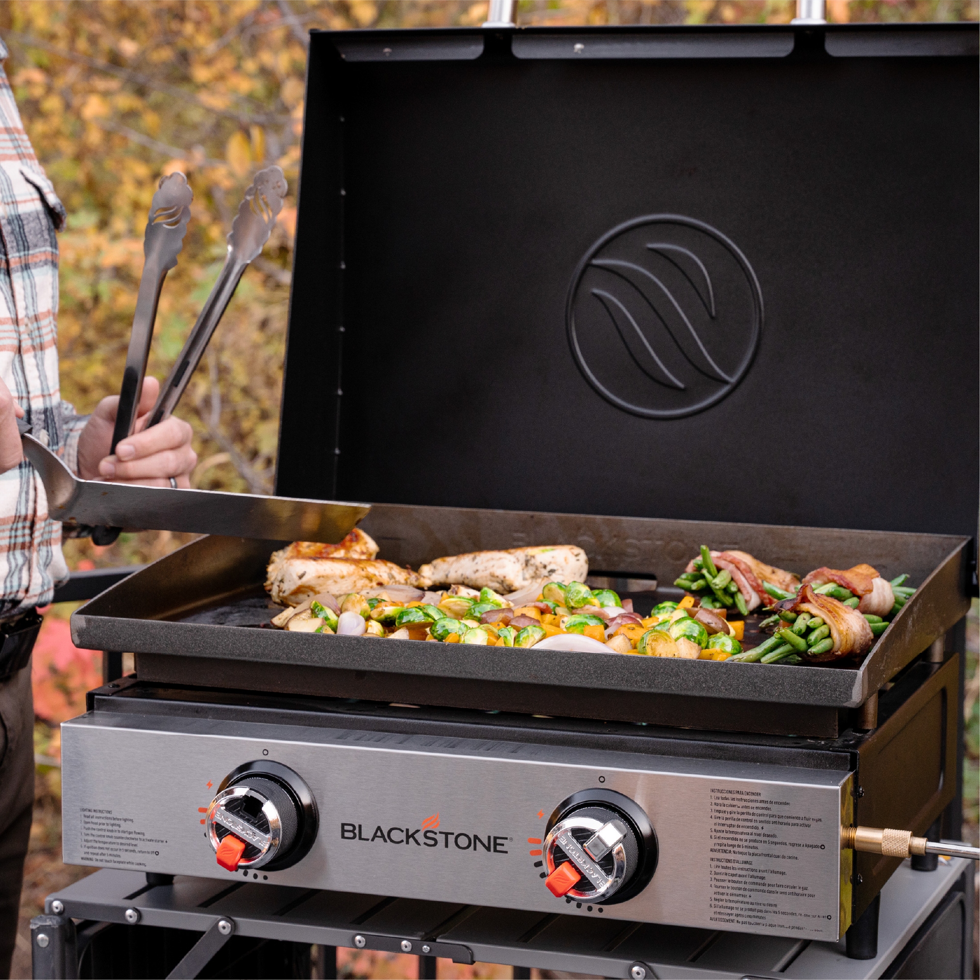 Blackstone 22" Tabletop Griddle with Hood 257-2144EU - Black Blackstone 22" Tabletop Griddle with Hood 257-2144EU - Black