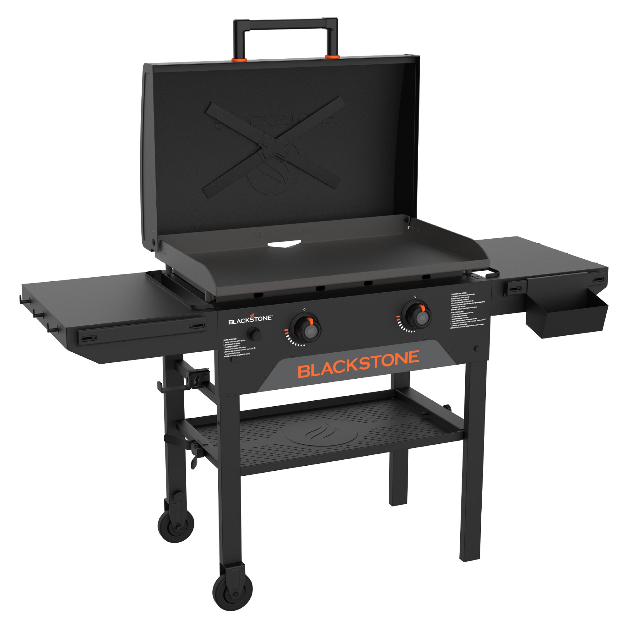Blackstone 28" Original Omnivore Blackout Griddle Cooking Station with Hood 257-2287DK - Black