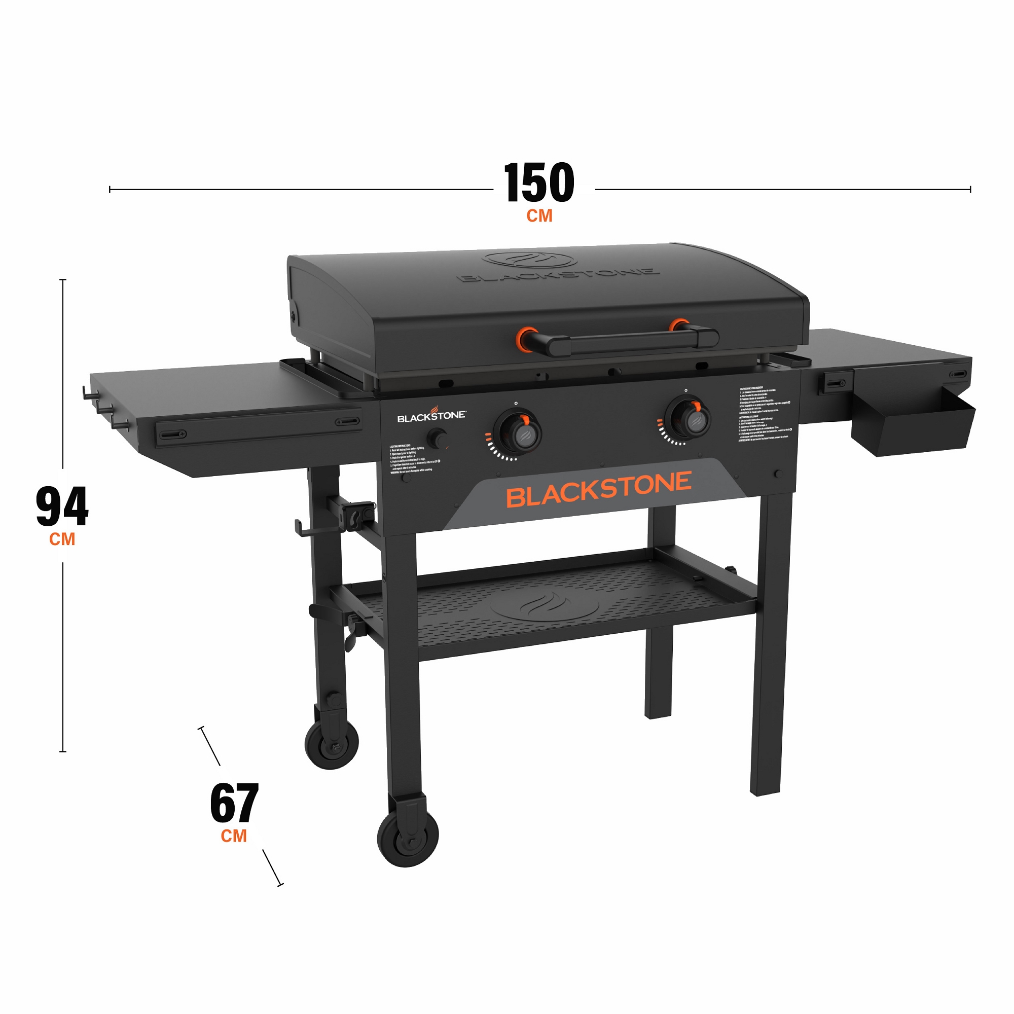 Blackstone 28" Original Omnivore Blackout Griddle Cooking Station with Hood 257-2287DK - Black Blackstone 28" Original Omnivore Blackout Griddle Cooking Station with Hood 257-2287DK - Black