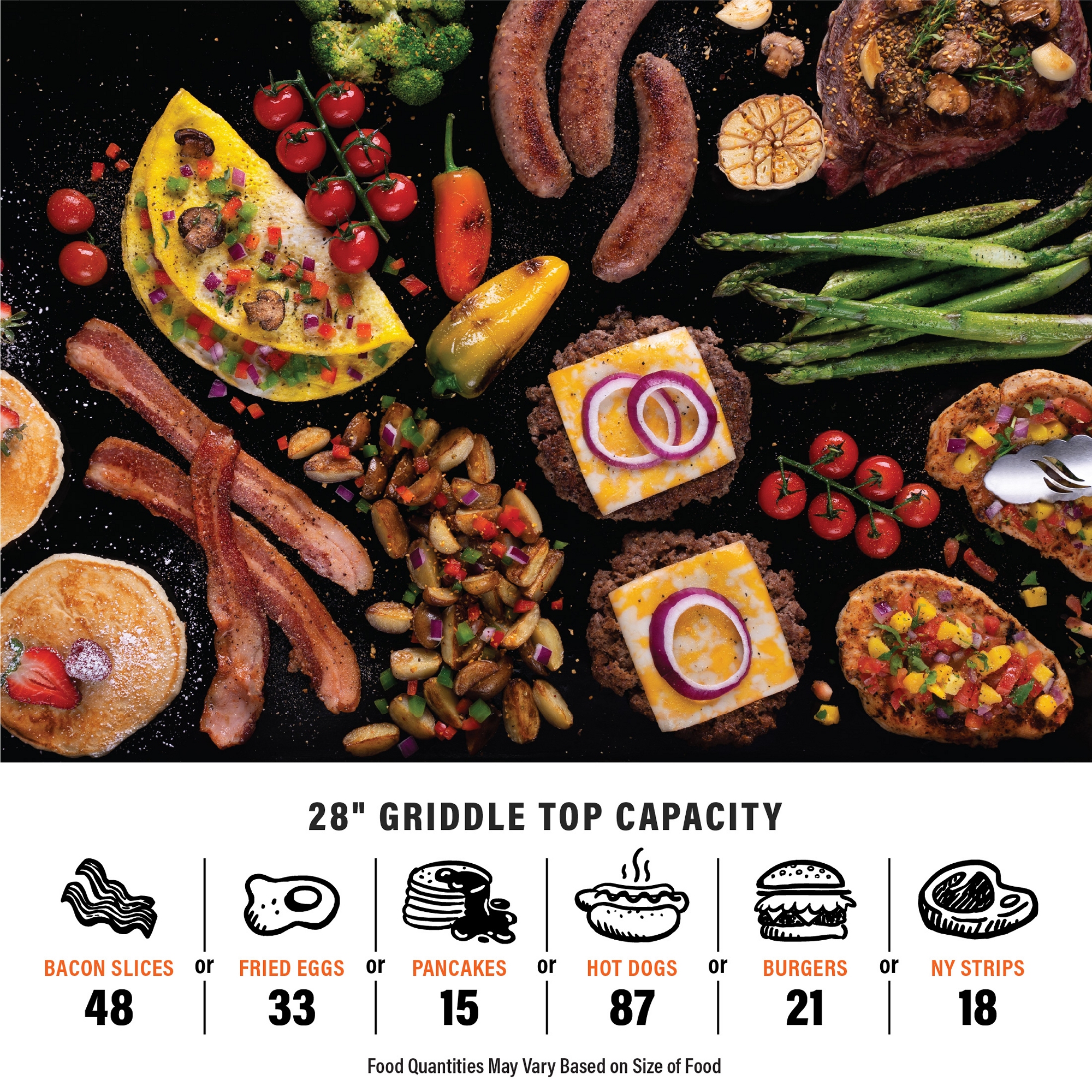 Blackstone 28" Original Omnivore Blackout Griddle Cooking Station with Hood 257-2287DK - Black Blackstone 28" Original Omnivore Blackout Griddle Cooking Station with Hood 257-2287DK - Black