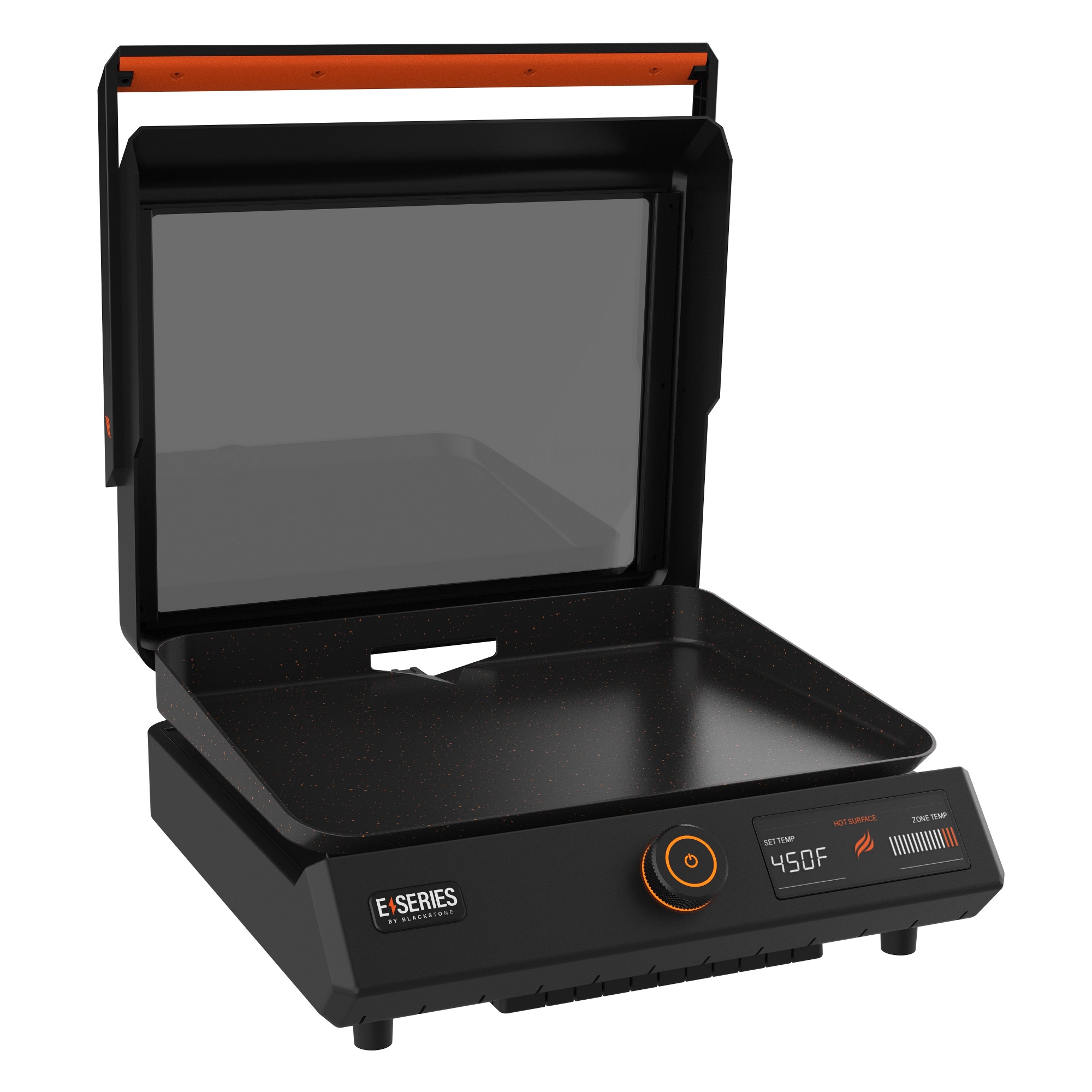 Blackstone E-Series 17" Tabletop Electric Griddle with Hood 257-8000 - Black