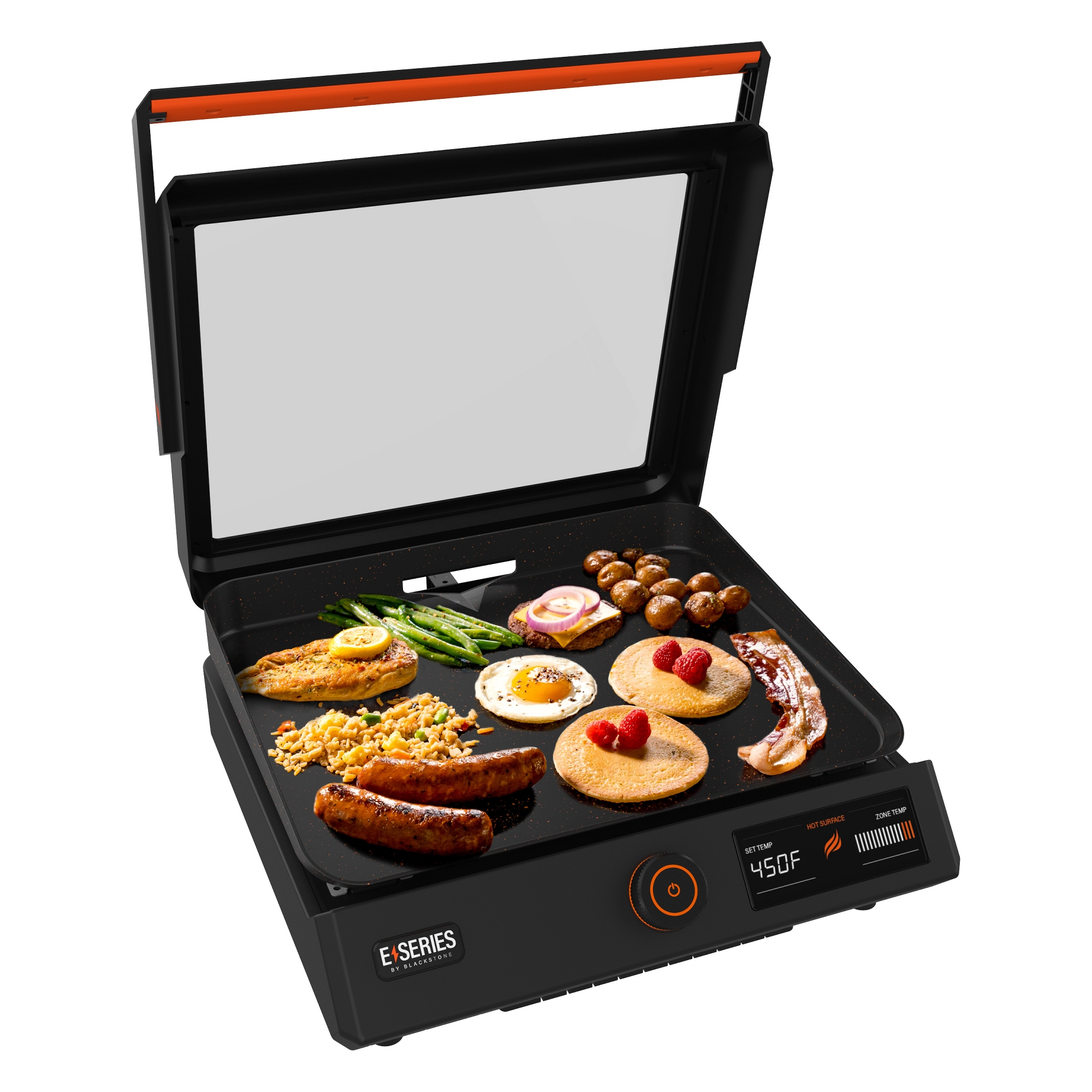 Blackstone E-Series 17" Tabletop Electric Griddle with Hood 257-8000 - Black Blackstone E-Series 17" Tabletop Electric Griddle with Hood 257-8000 - Black