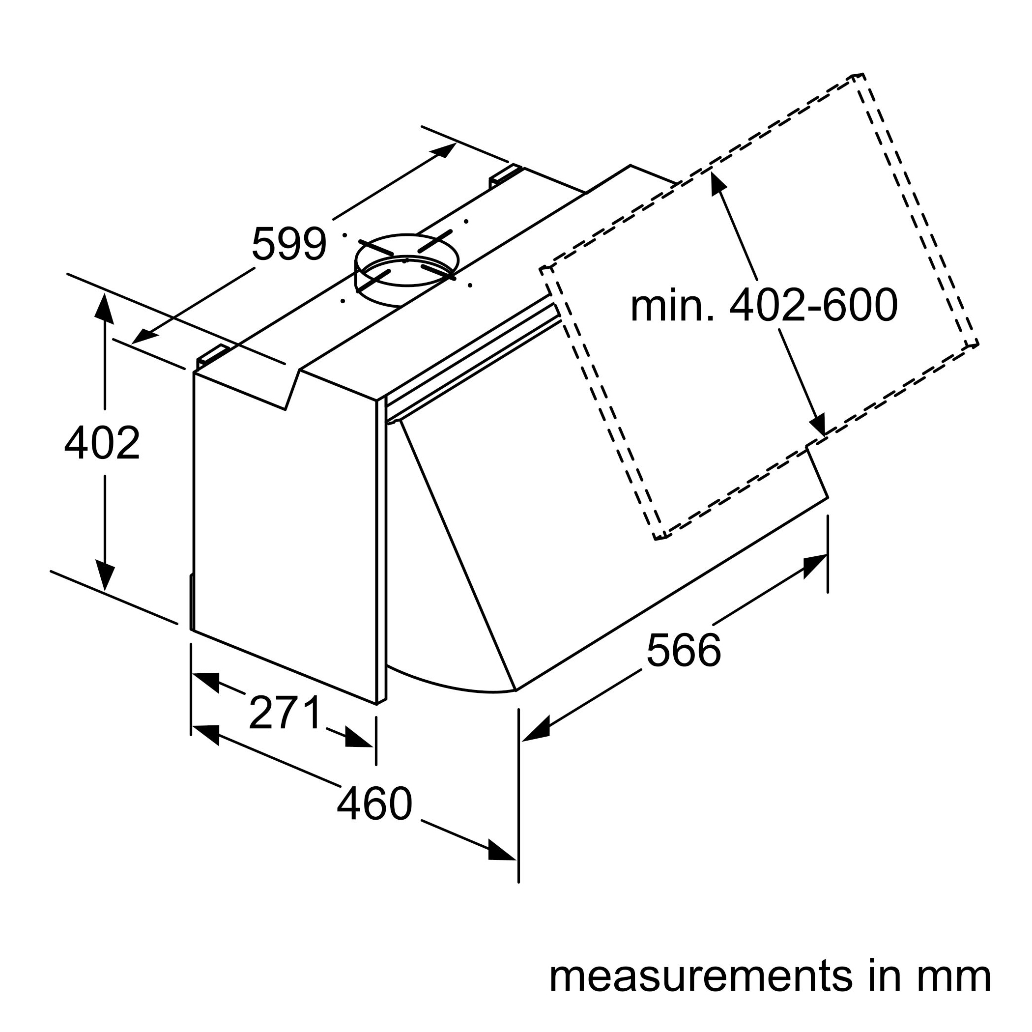 Bosch Series 2 Integrated 60cm Cooker Hood DEM66AC00B - Silver Bosch Series 2 Integrated 60cm Cooker Hood DEM66AC00B - Silver