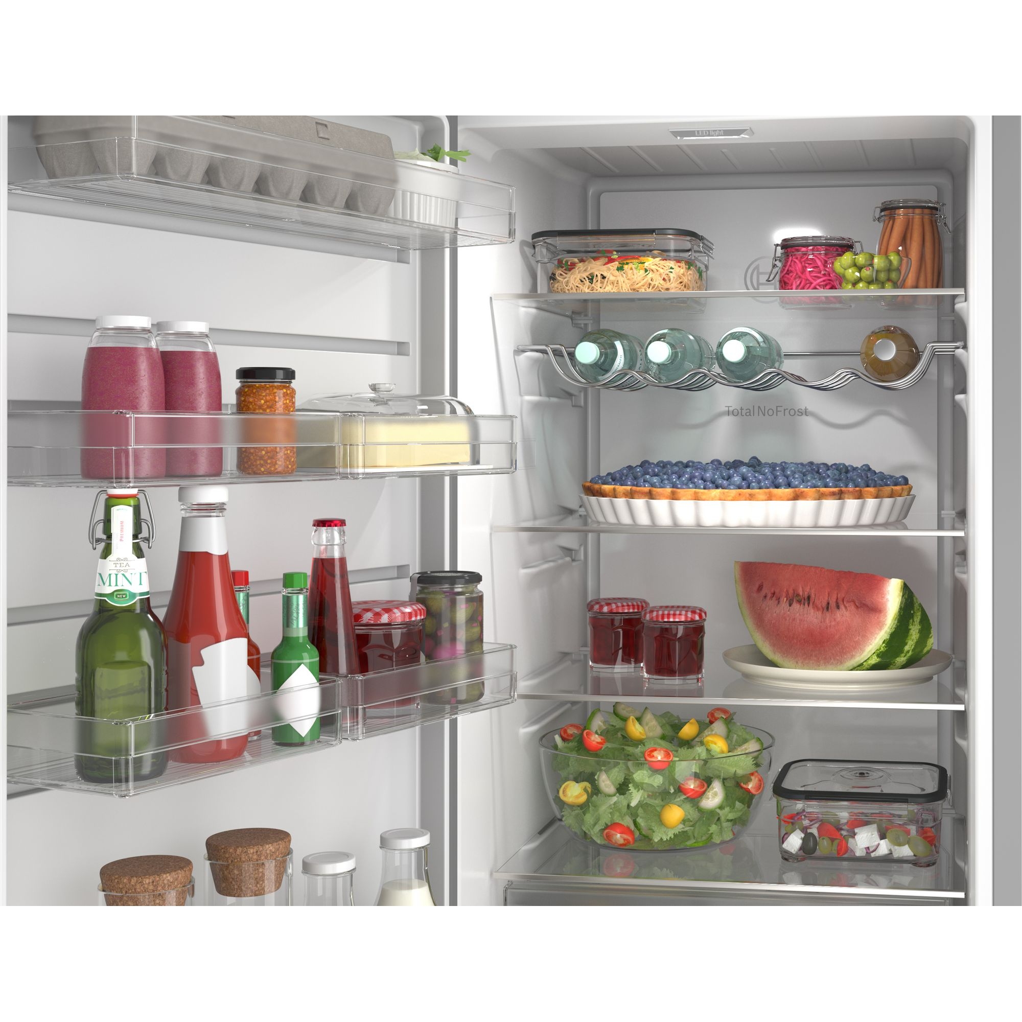 Bosch 60cm Series 4 Freestanding Larder Fridge KSN36VLDGG - Silver Bosch 60cm Series 4 Freestanding Larder Fridge KSN36VLDGG - Silver