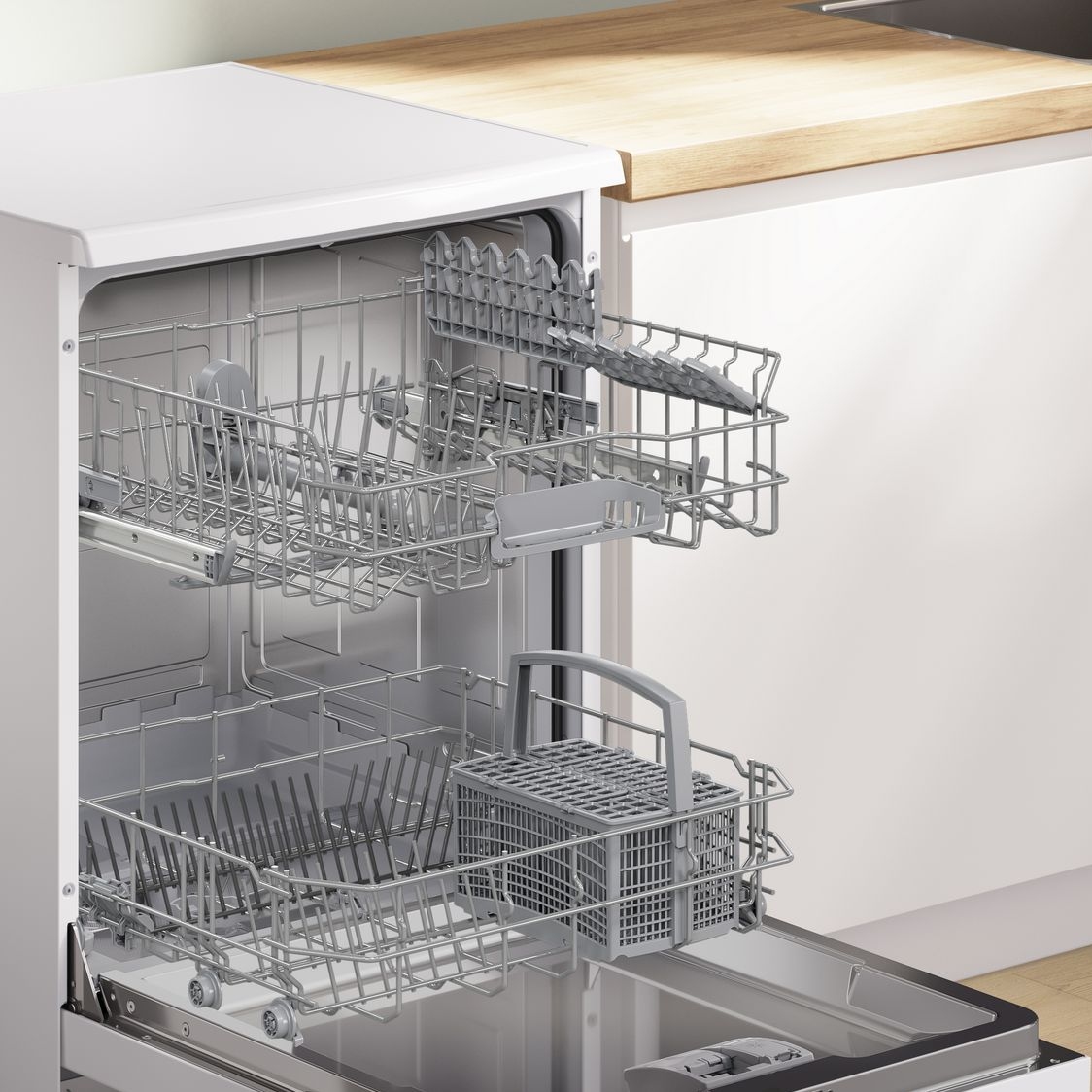 Bosch 60cm Series 2 Freestanding Dishwasher SMS2ITW67G - White Bosch 60cm Series 2 Freestanding Dishwasher SMS2ITW67G - White