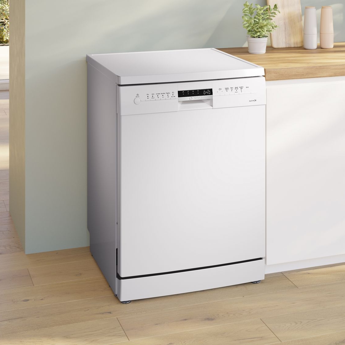 Bosch 60cm Series 2 Freestanding Dishwasher SMS2ITW67G - White Bosch 60cm Series 2 Freestanding Dishwasher SMS2ITW67G - White