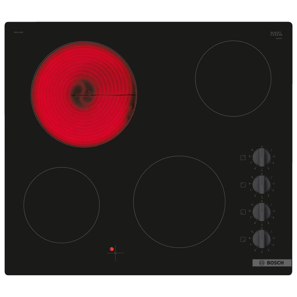 Bosch Series 2 60cm Frameless Ceramic Hob PKE611CA3E - BLACK