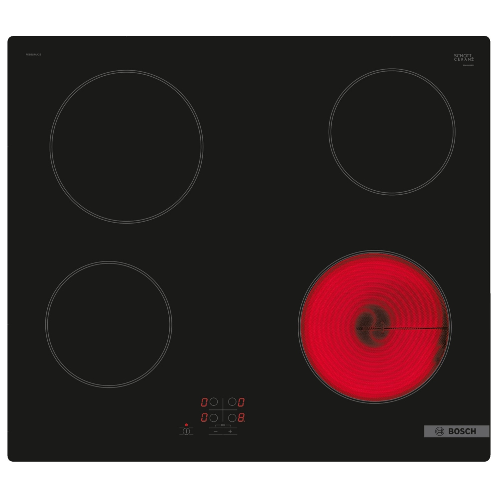 Bosch Series 2 60cm Frameless Ceramic Hob PKE61RAA8B - BLACK