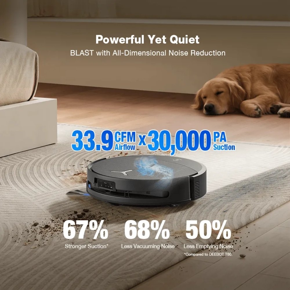 Ecovacs DEEBOT T90 PRO OMNI UK Robot Vacuum Cleaner 270-DEX95 - Black Ecovacs DEEBOT T90 PRO OMNI UK Robot Vacuum Cleaner 270-DEX95 - Black