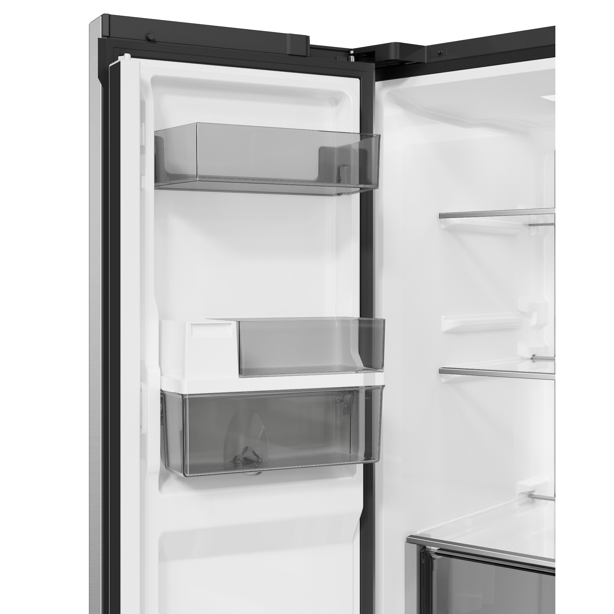Haier 83cm Rise Cube Series Four Door Fridge Freezer With Water Dispenser Non Plumbed HCR58S18CWMM - Stainless Steel Haier 83cm Rise Cube Series Four Door Fridge Freezer With Water Dispenser Non Plumbed HCR58S18CWMM - Stainless Steel
